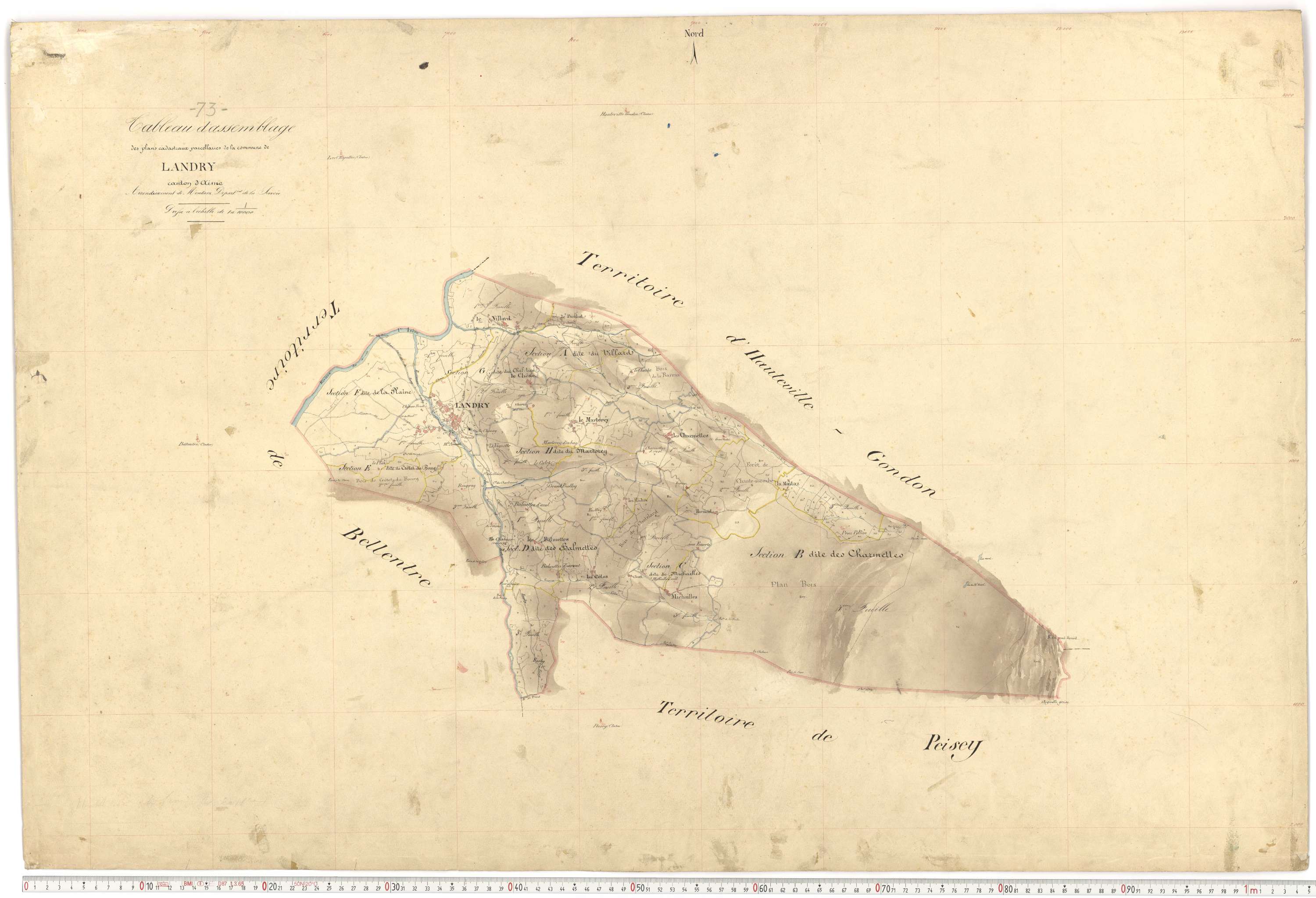 Landry - Plans cadastraux du premier cadastre français.