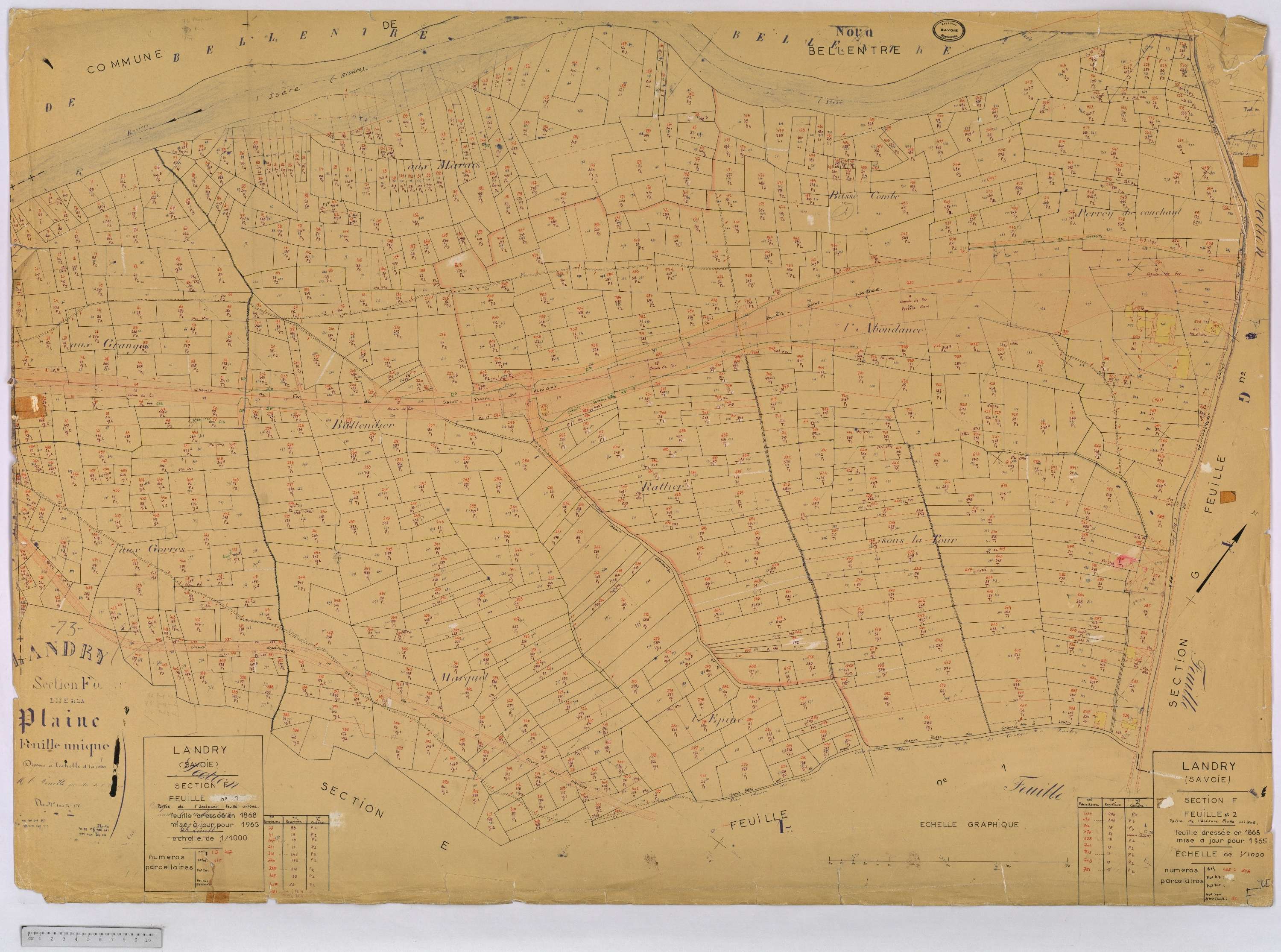 Landry - Cadastre rénové (1965).