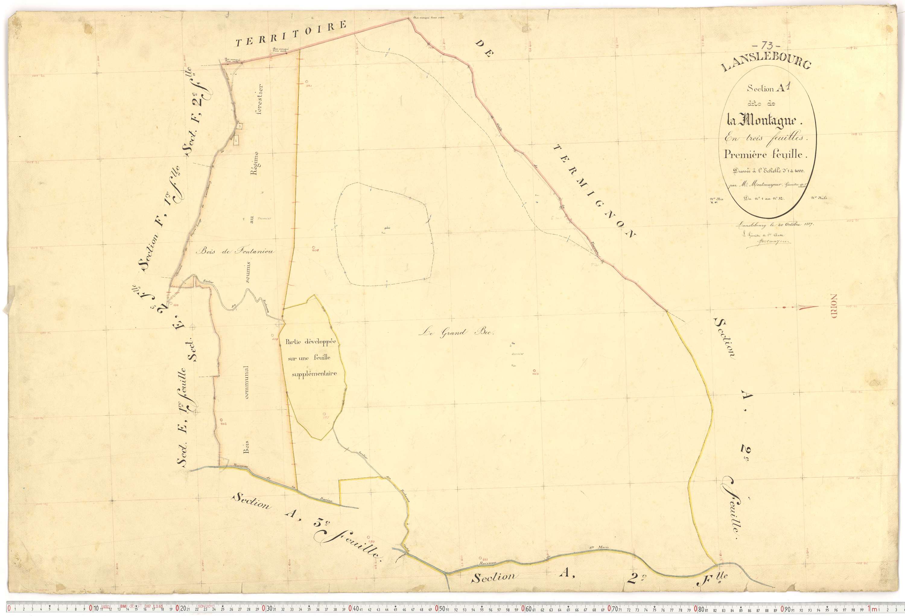 Lanslebourg-Mont-Cenis - Plans cadastraux du premier cadastre français.