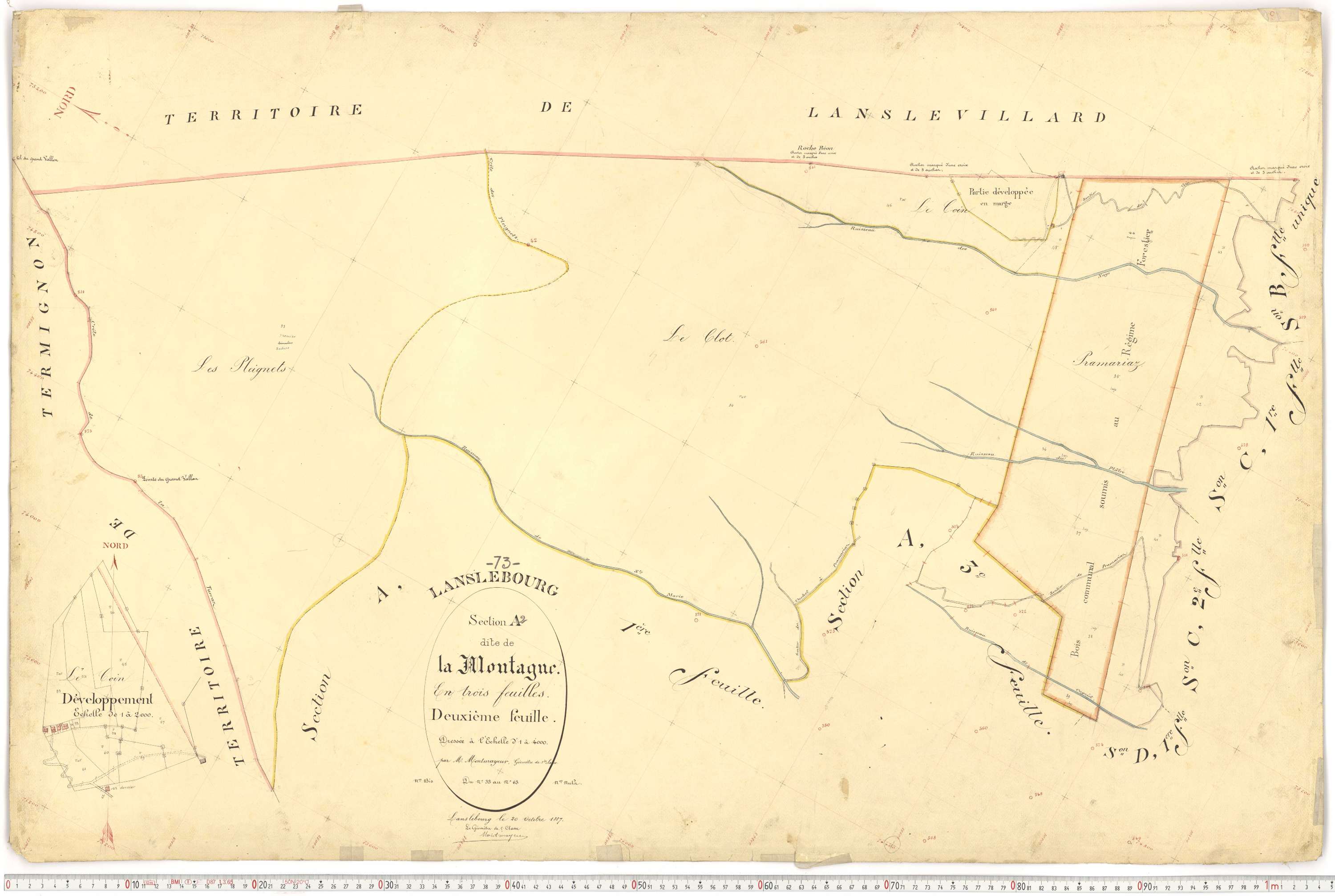 Lanslebourg-Mont-Cenis - Plans cadastraux du premier cadastre français.