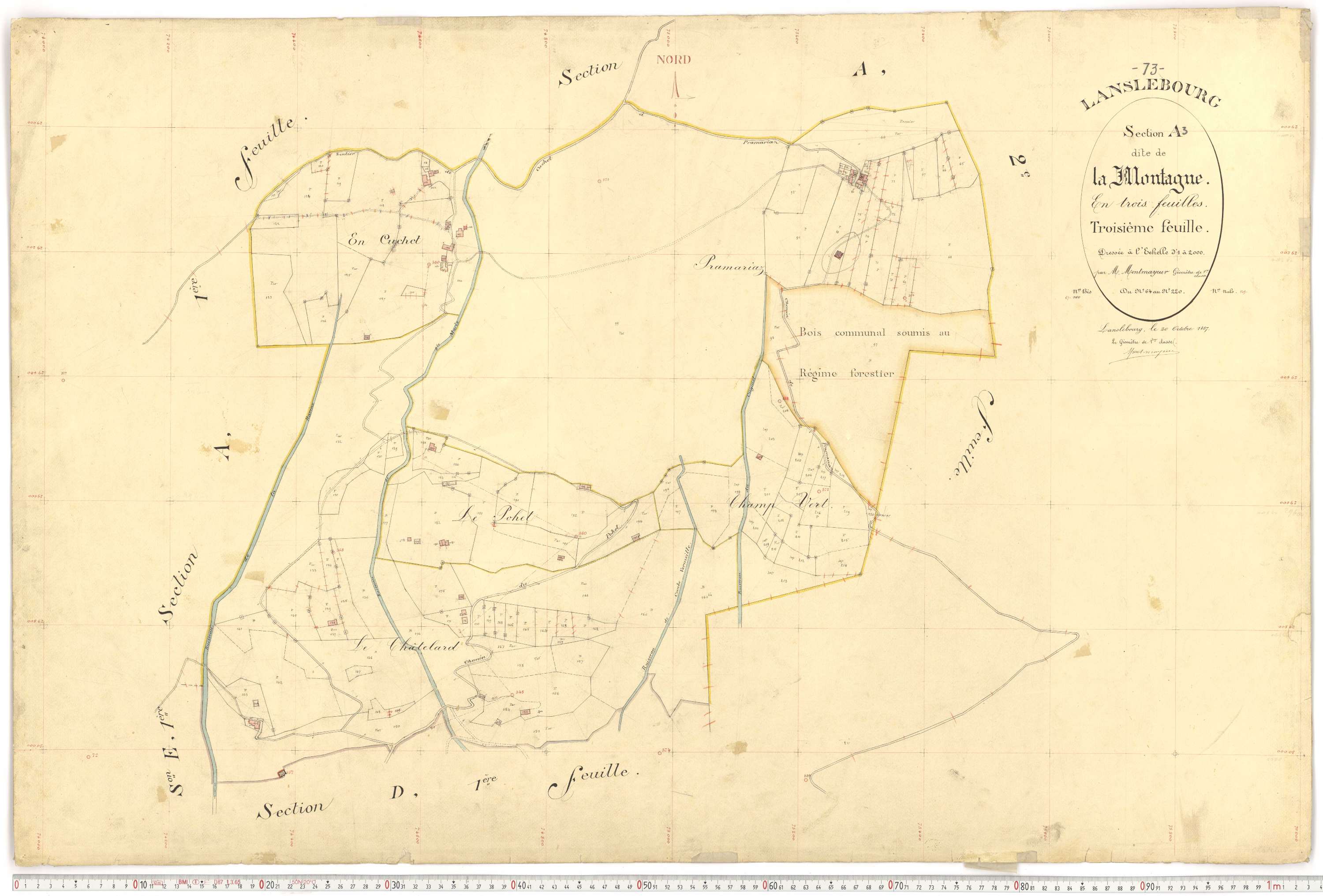 Lanslebourg-Mont-Cenis - Plans cadastraux du premier cadastre français.