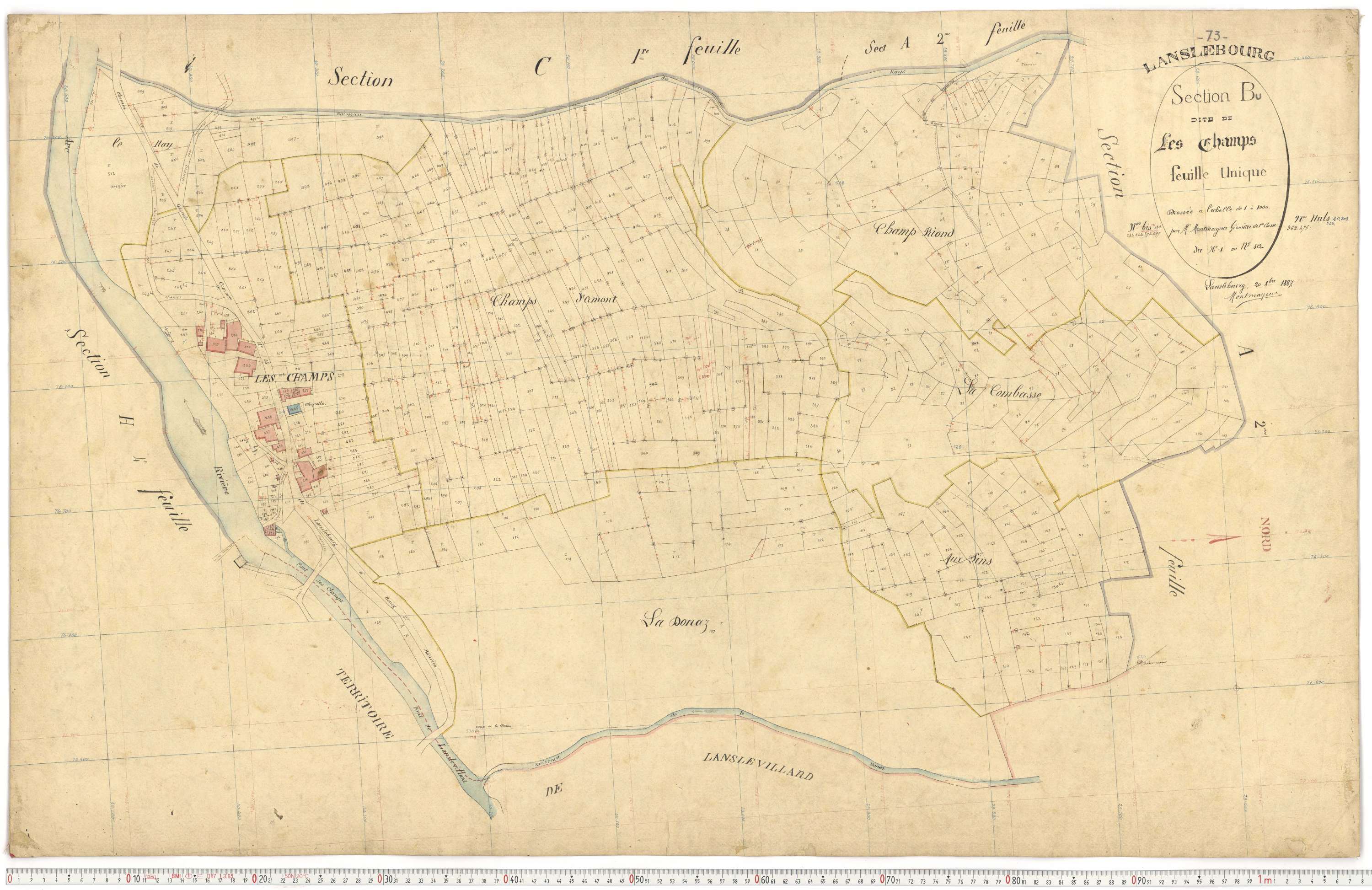 Lanslebourg-Mont-Cenis - Plans cadastraux du premier cadastre français.