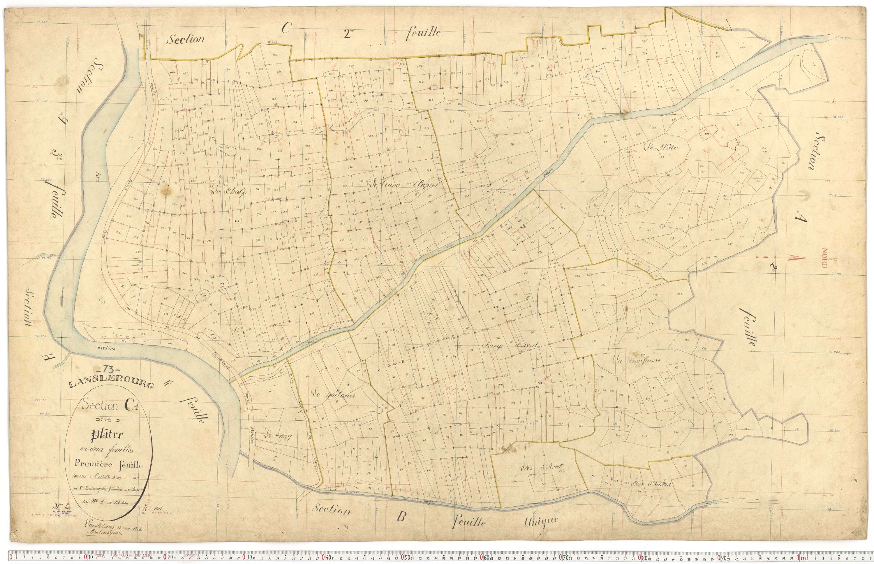 Lanslebourg-Mont-Cenis - Plans cadastraux du premier cadastre français.