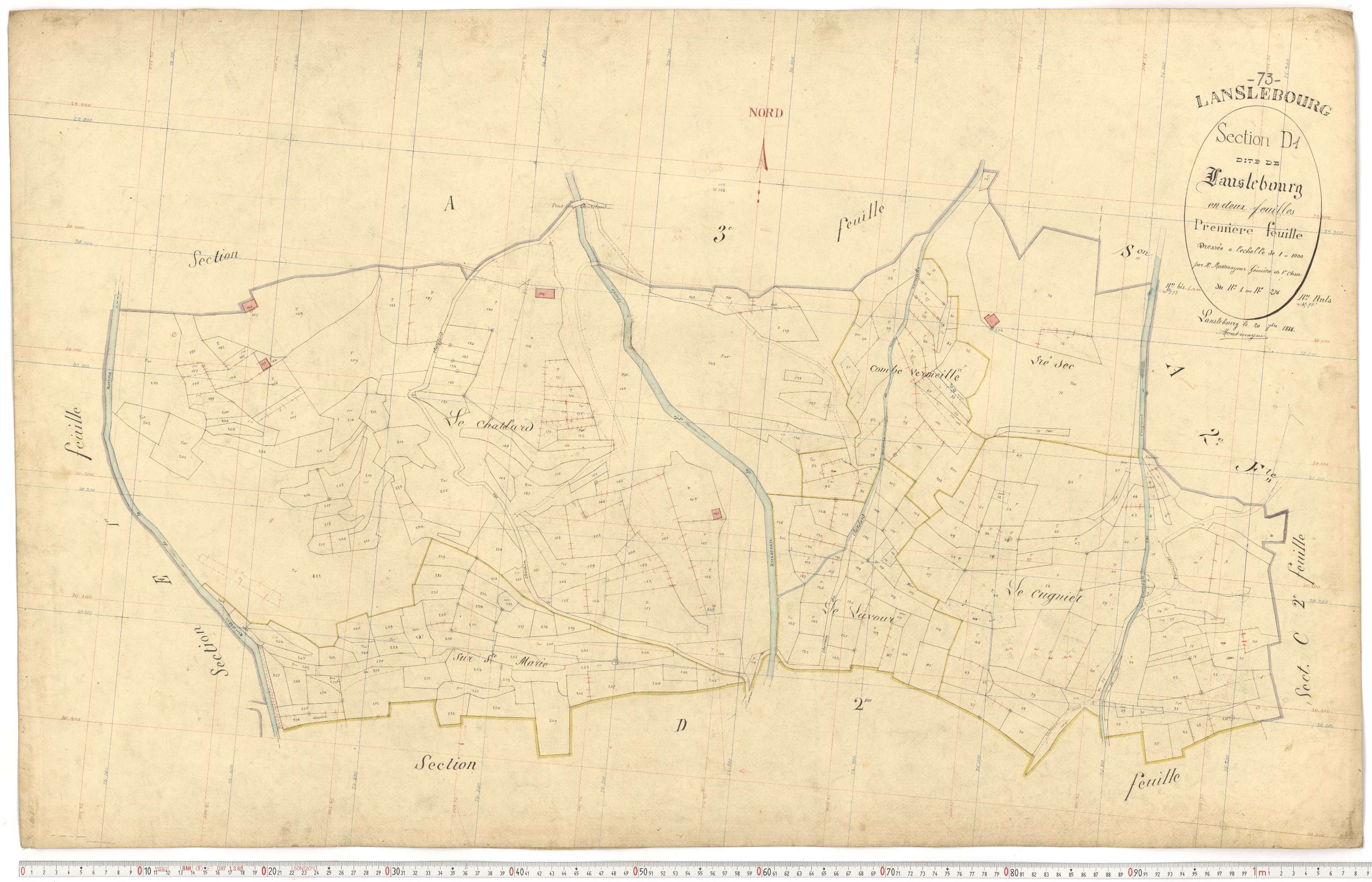 Lanslebourg-Mont-Cenis - Plans cadastraux du premier cadastre français.