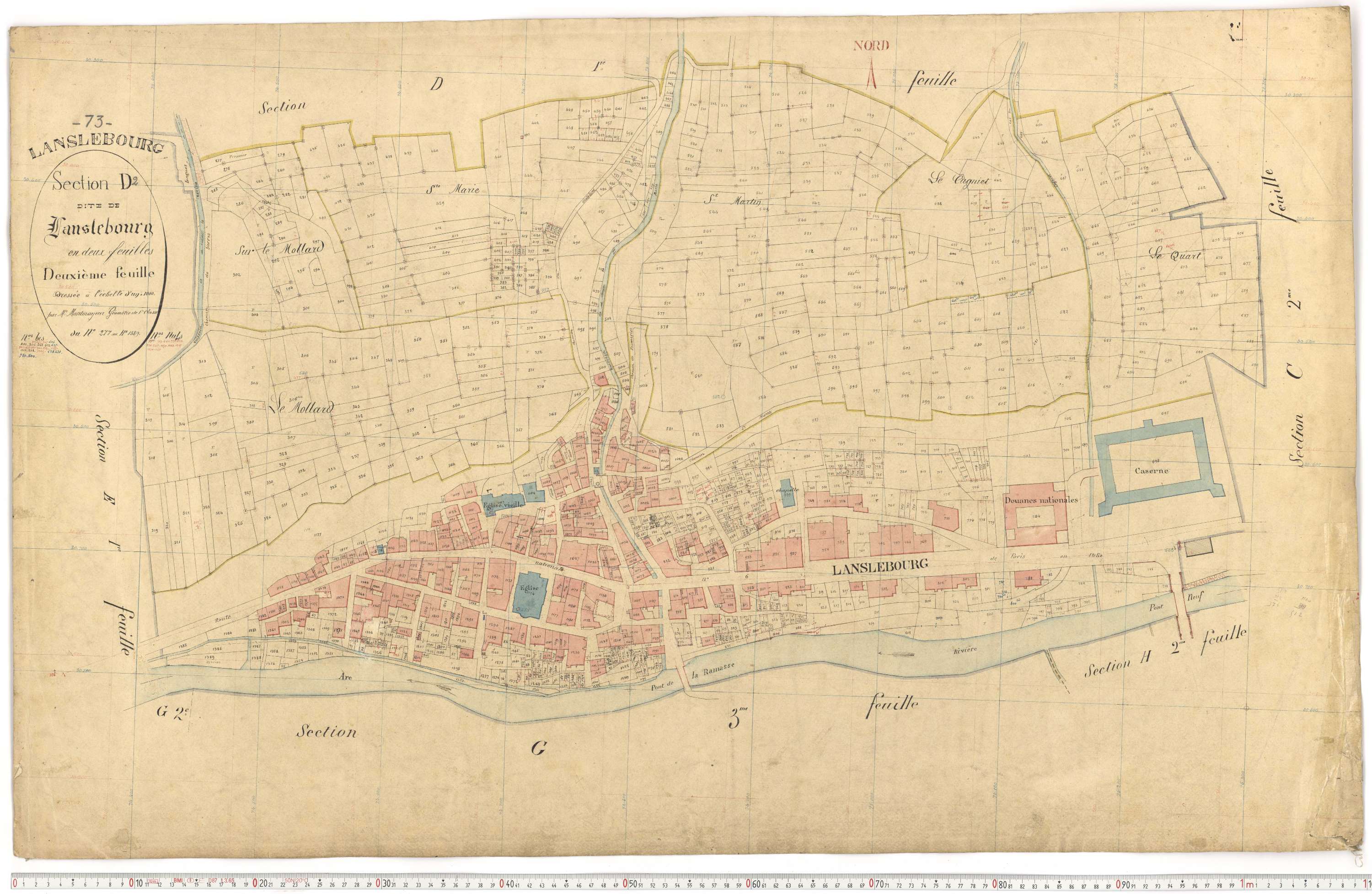 Lanslebourg-Mont-Cenis - Plans cadastraux du premier cadastre français.