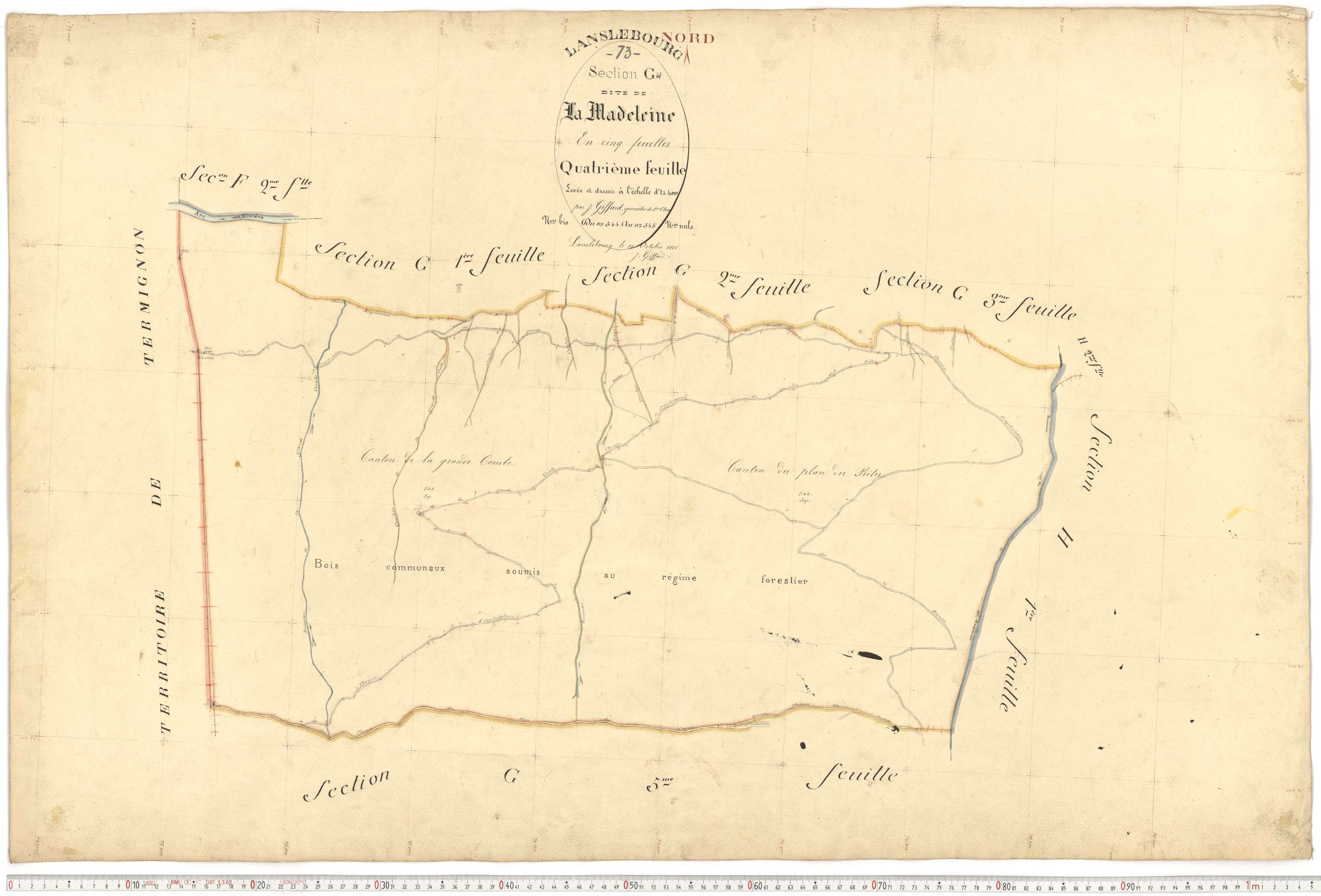 Lanslebourg-Mont-Cenis - Plans cadastraux du premier cadastre français.
