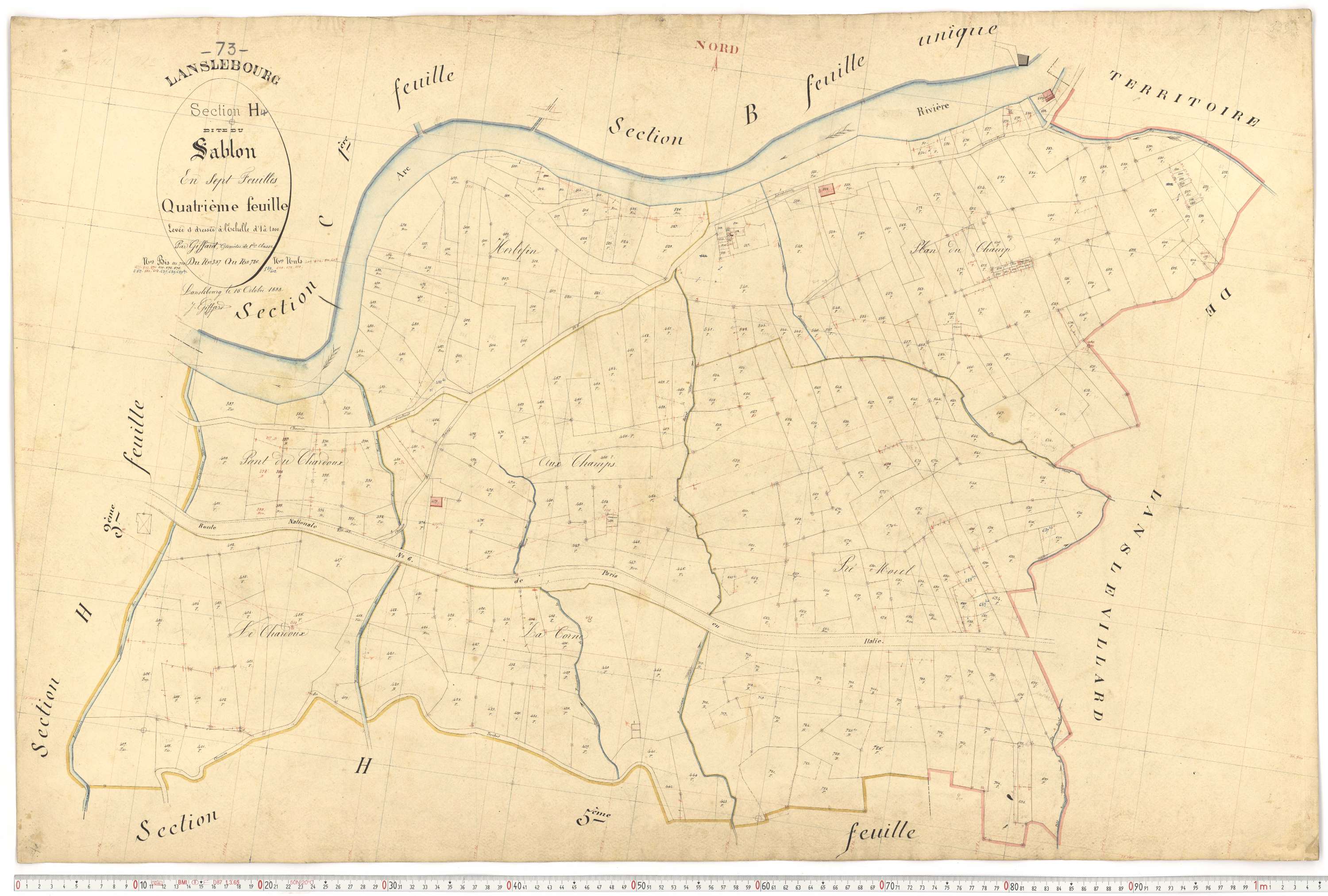 Lanslebourg-Mont-Cenis - Plans cadastraux du premier cadastre français.