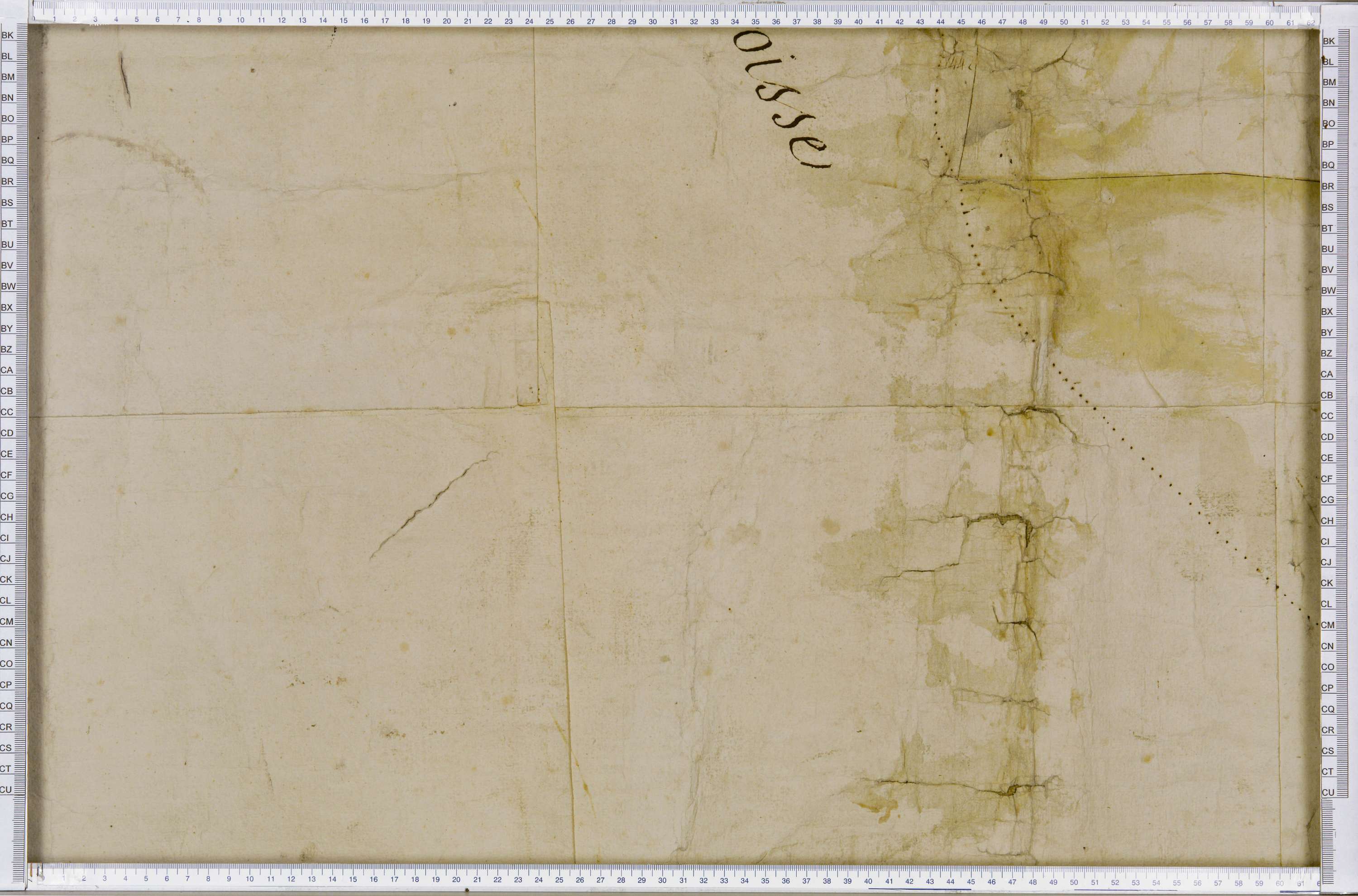 Lanslebourg-Mont-Cenis - Copie de la mappe originale (plan cadastral) de la commune de Lanslebourg. Signée Cocelli, directeur du bureau de la péréquation.