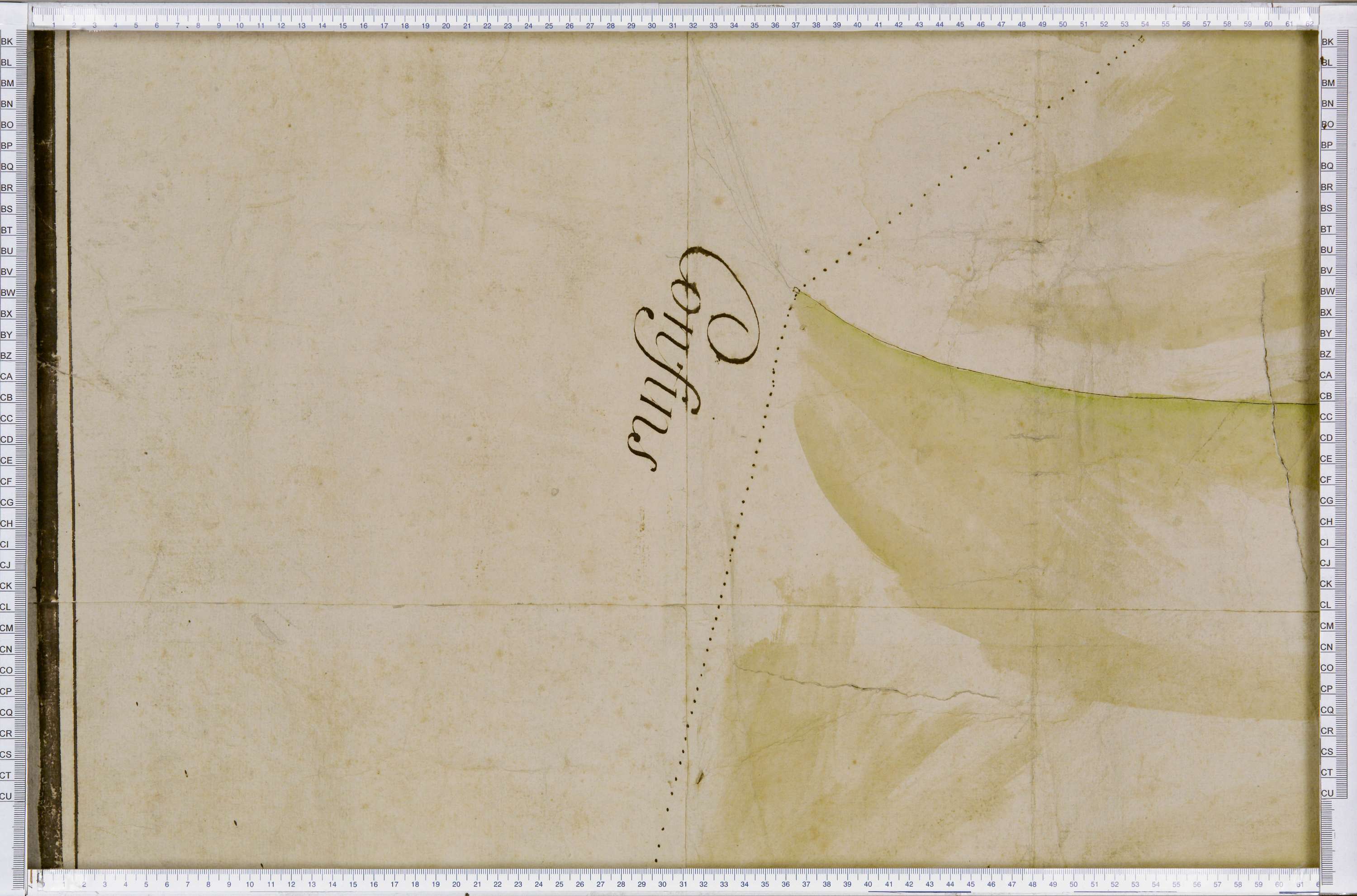 Lanslebourg-Mont-Cenis - Copie de la mappe originale (plan cadastral) de la commune de Lanslebourg. Signée Cocelli, directeur du bureau de la péréquation.