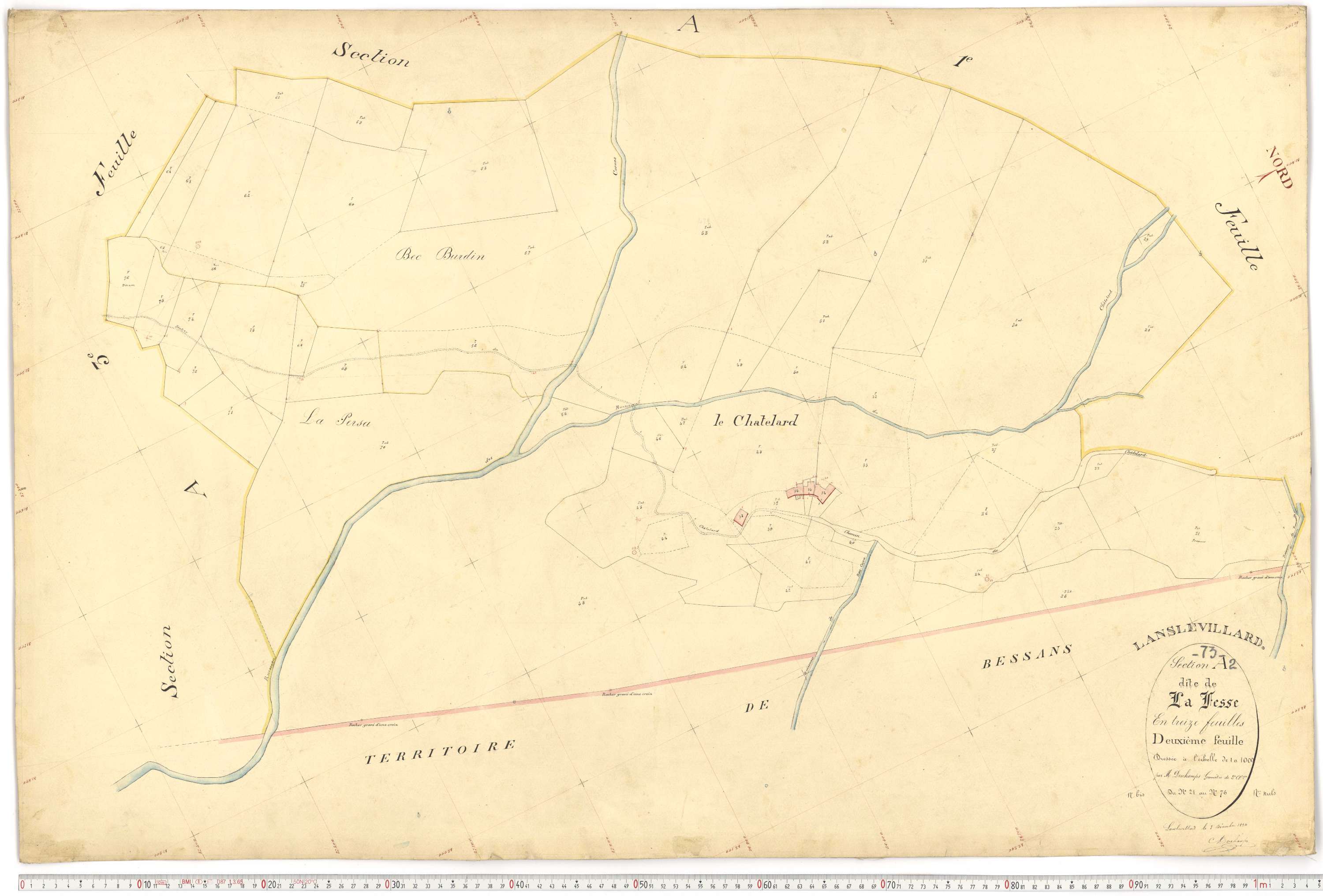 Lanslevillard - Plans cadastraux du premier cadastre français.