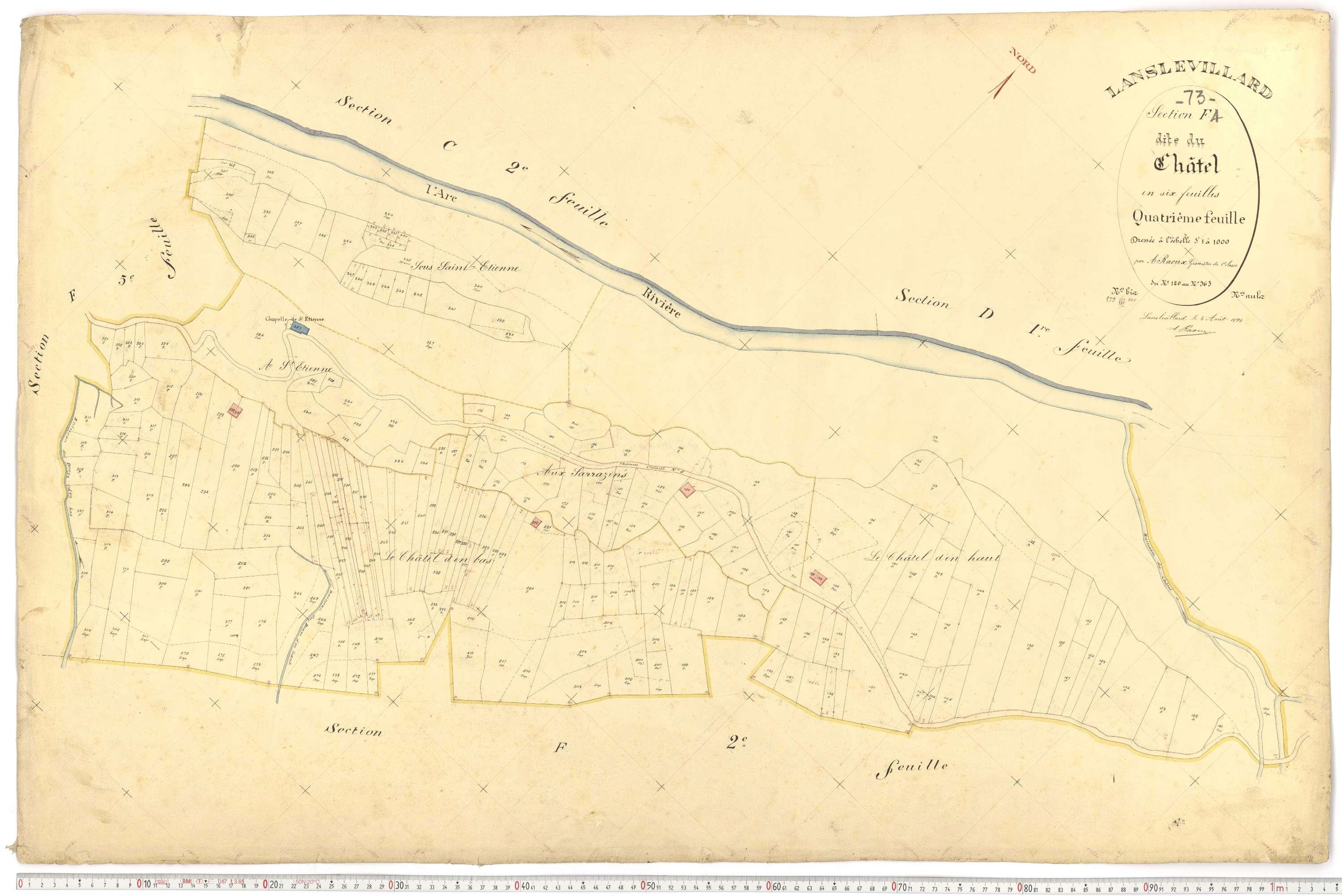 Lanslevillard - Plans cadastraux du premier cadastre français.