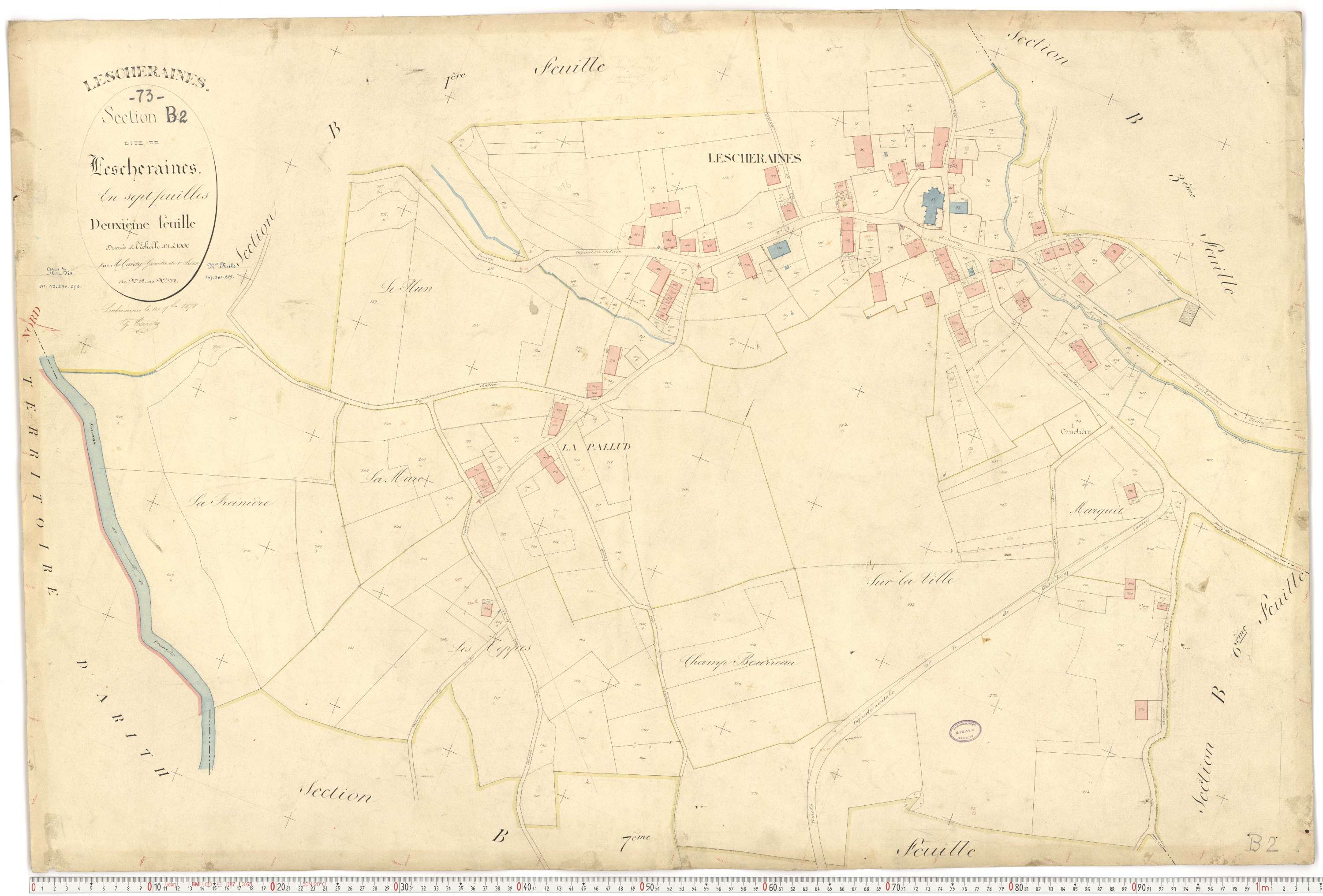 Lescheraines - Plans cadastraux du premier cadastre français.