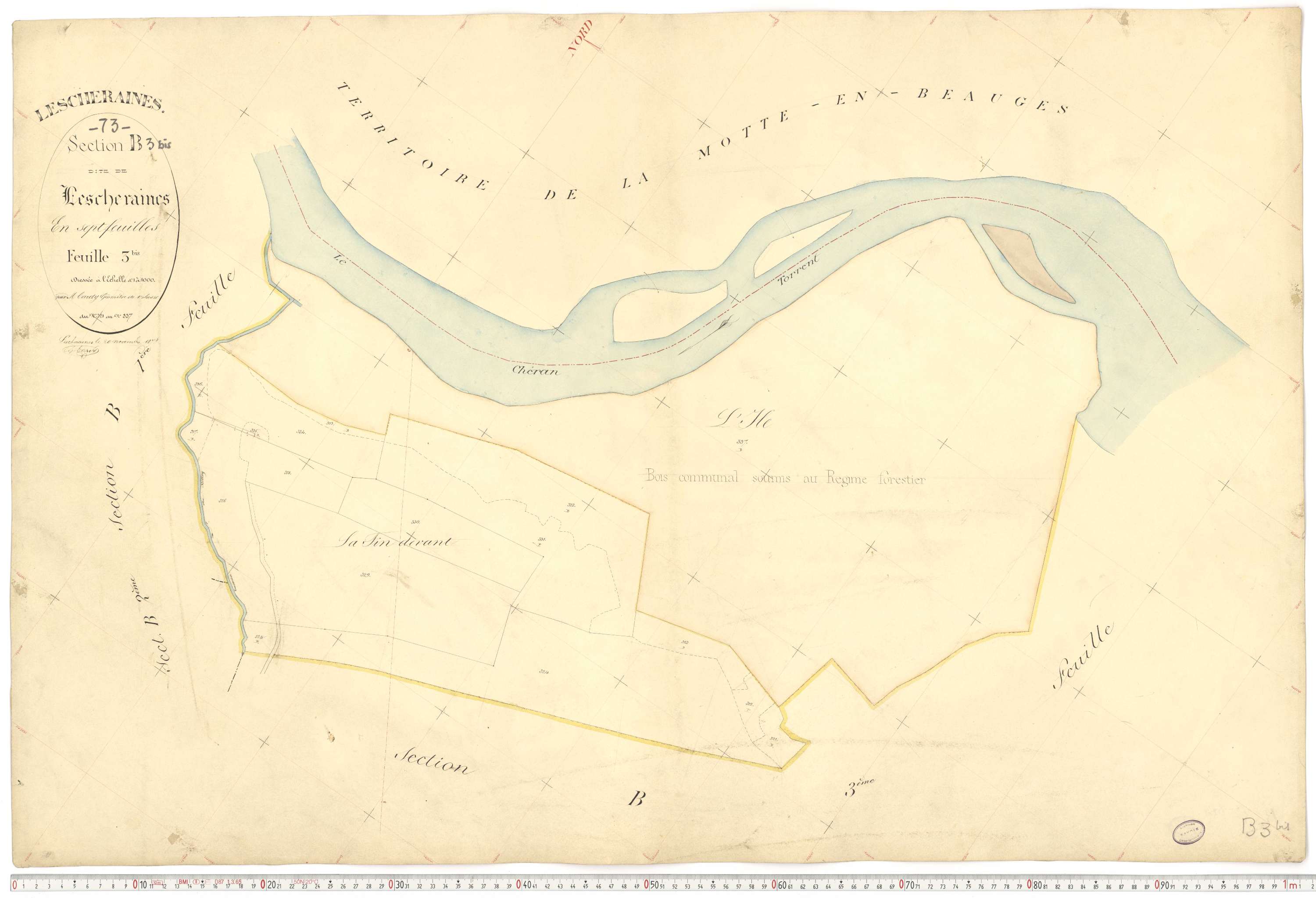 Lescheraines - Plans cadastraux du premier cadastre français.