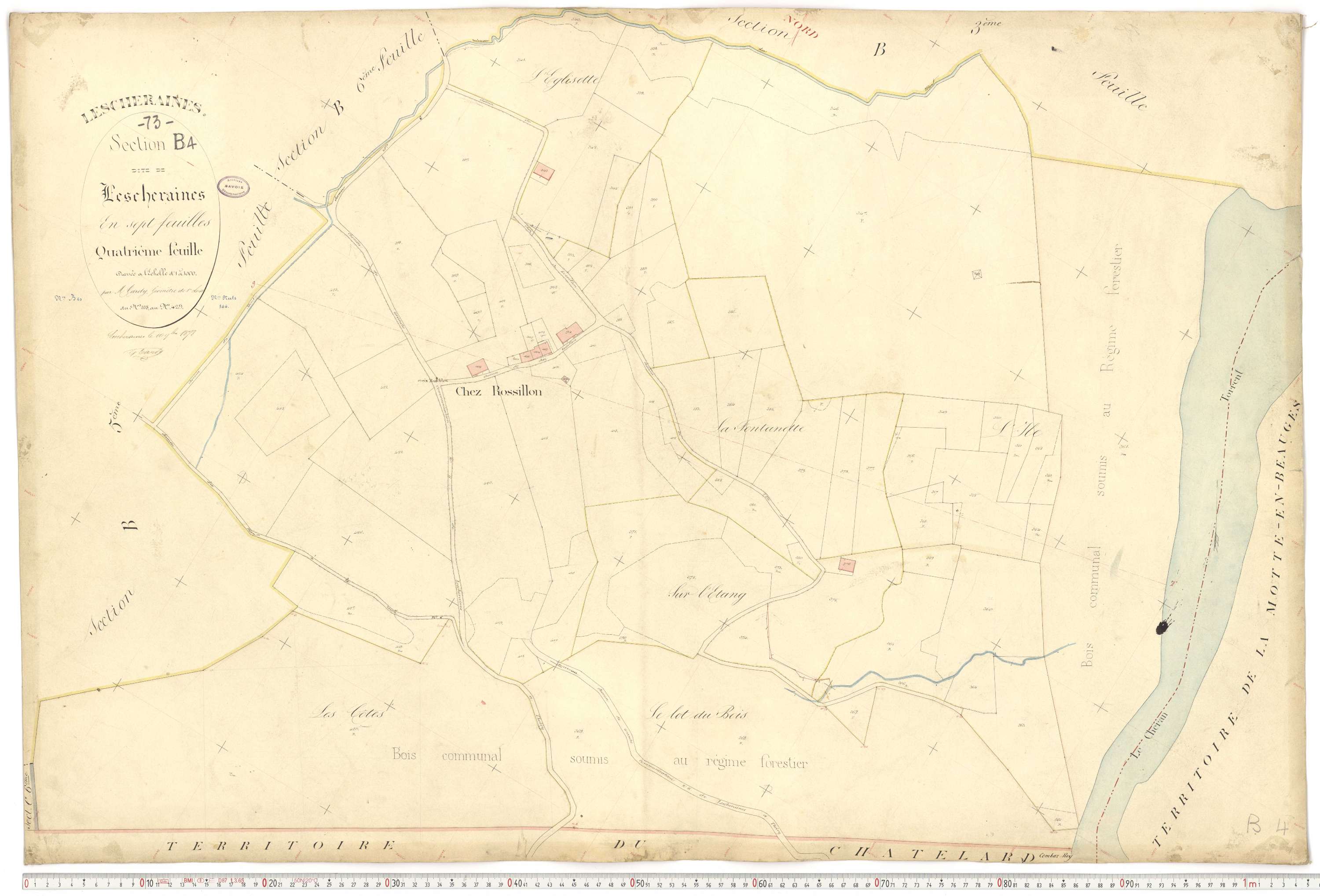 Lescheraines - Plans cadastraux du premier cadastre français.