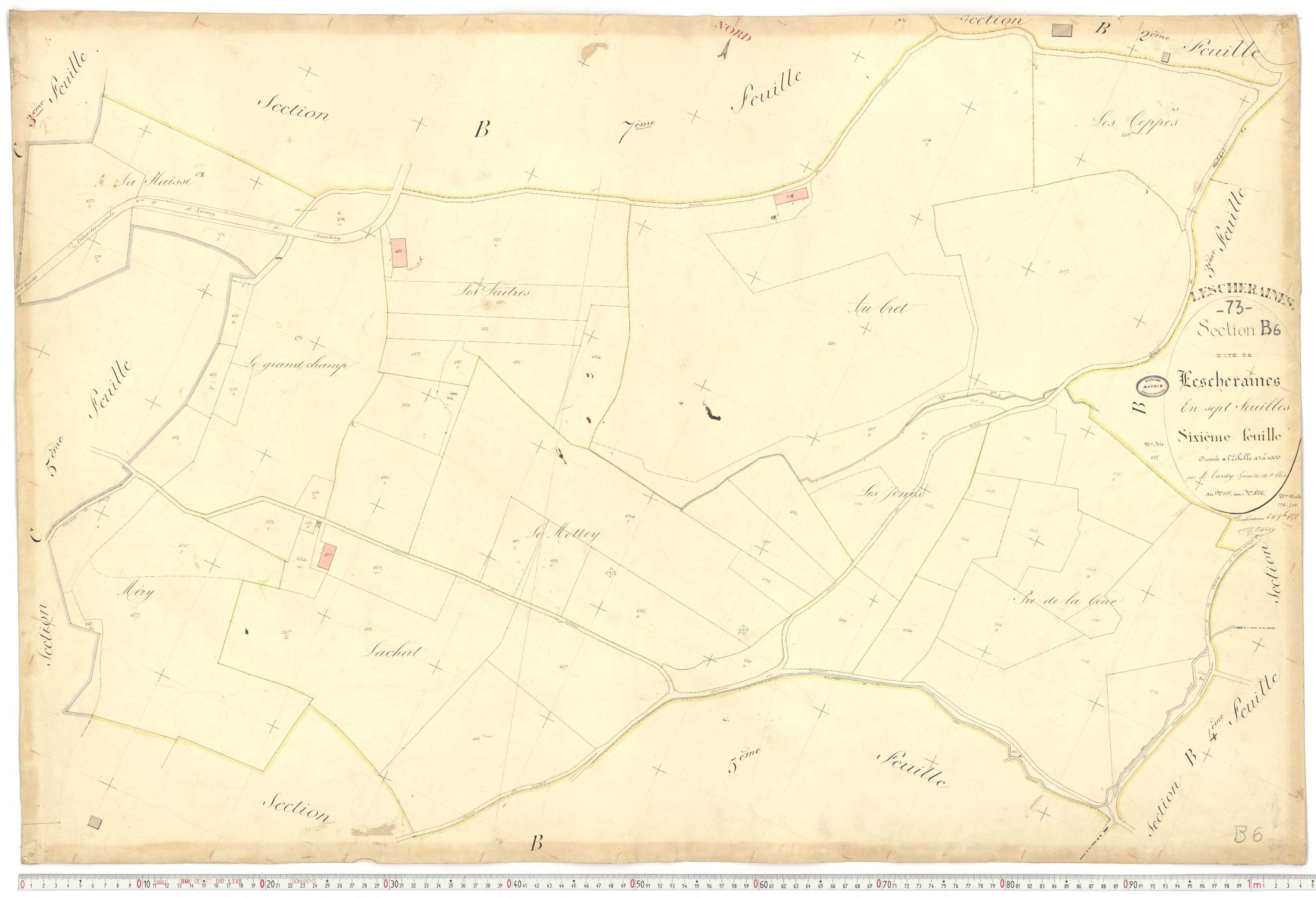 Lescheraines - Plans cadastraux du premier cadastre français.