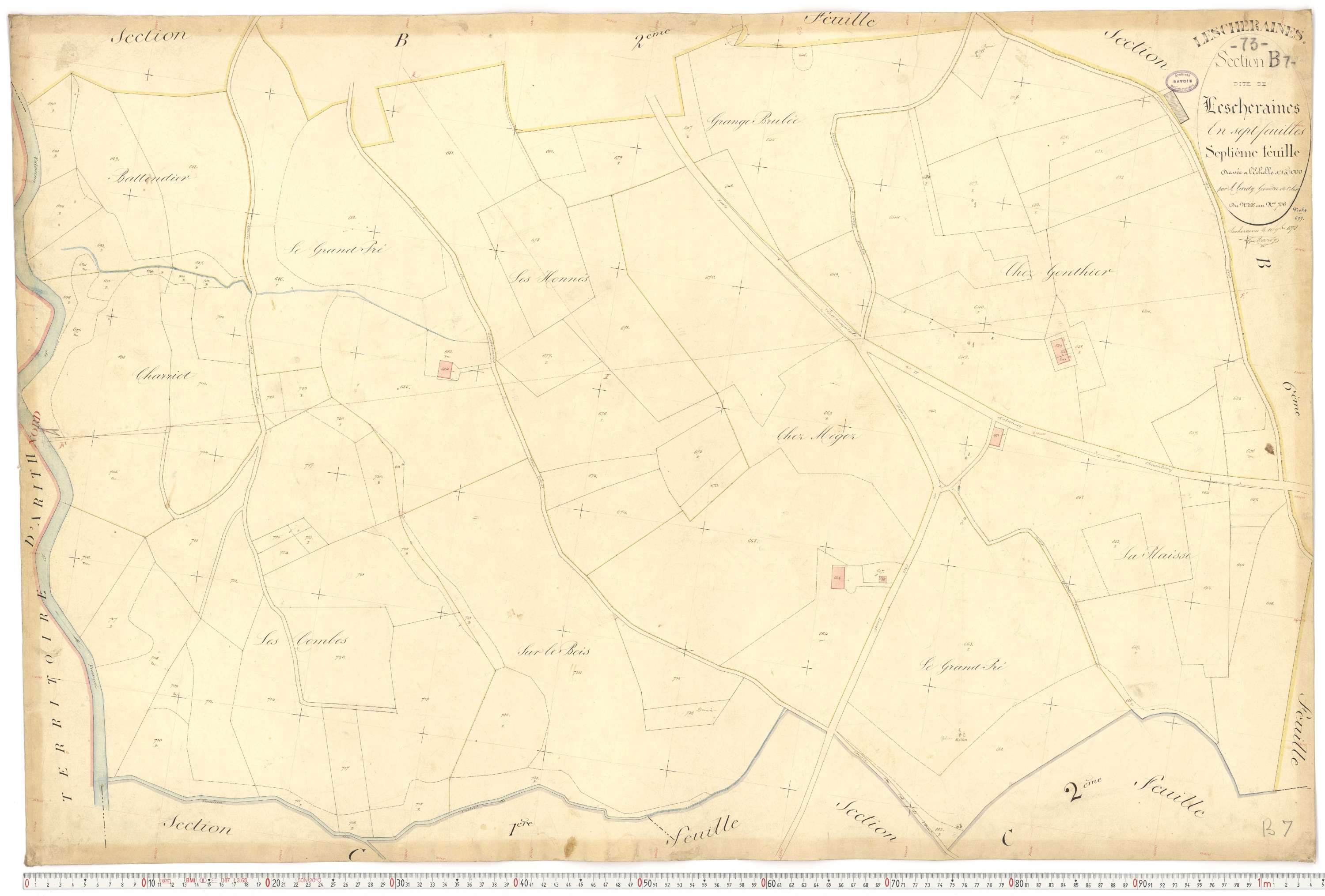 Lescheraines - Plans cadastraux du premier cadastre français.
