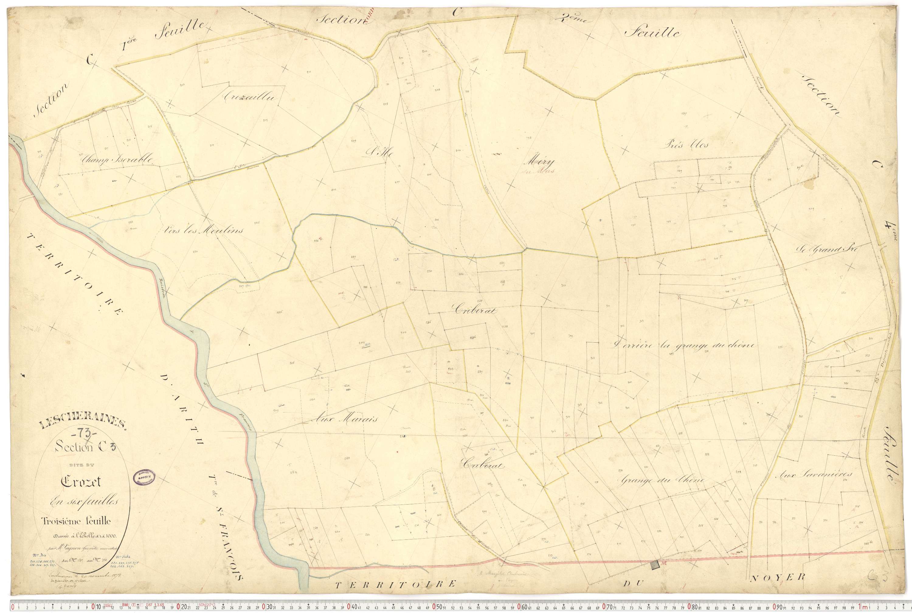Lescheraines - Plans cadastraux du premier cadastre français.