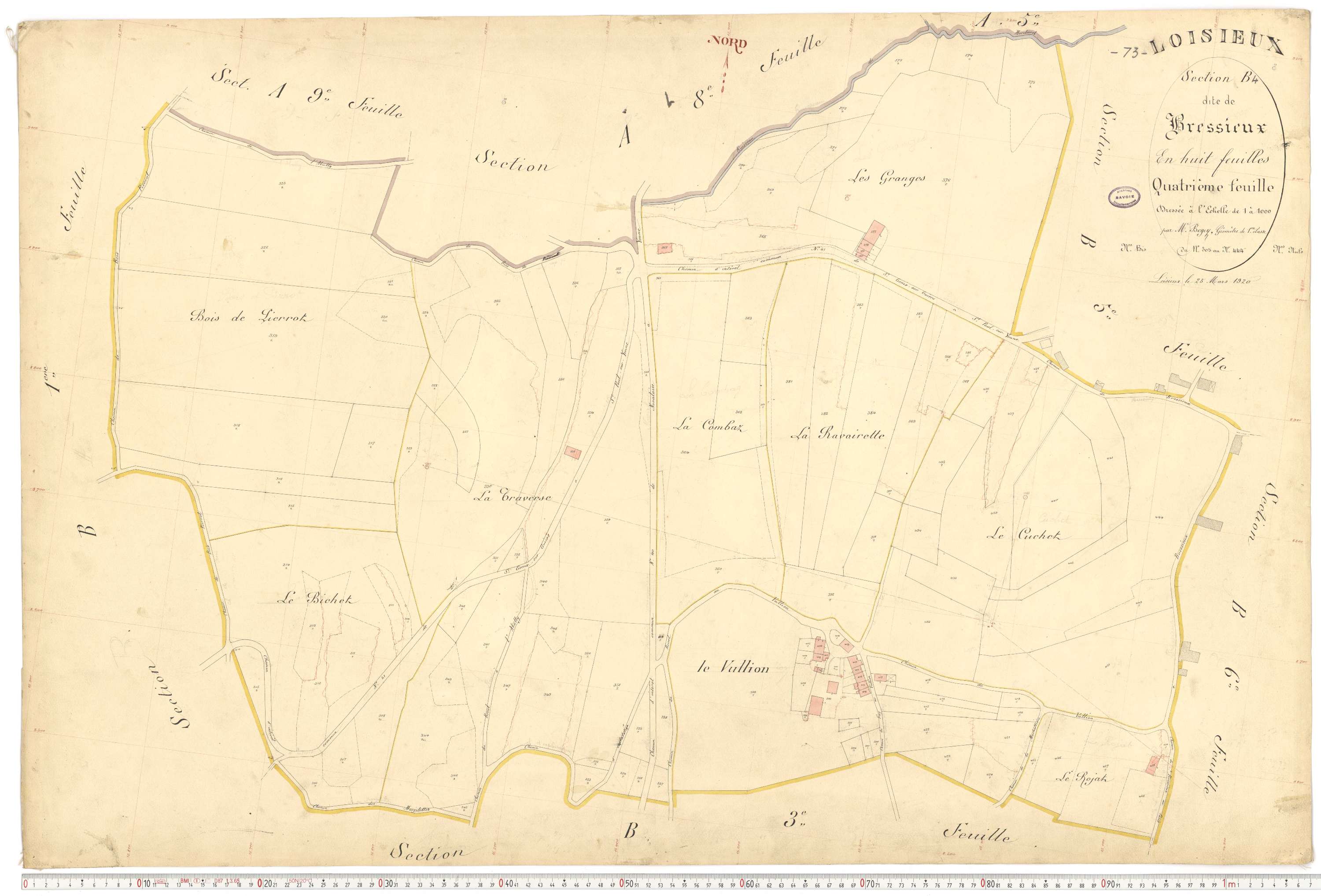 Loisieux - Plans cadastraux du premier cadastre français.