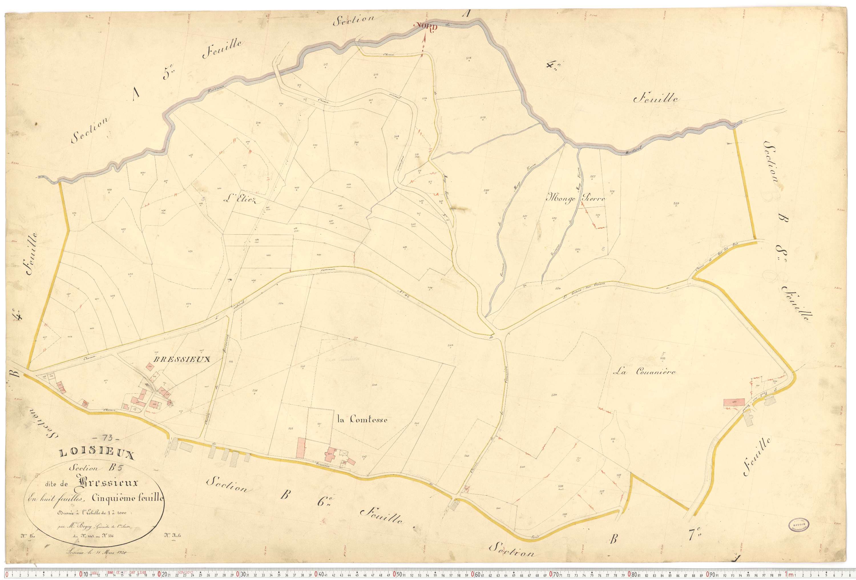 Loisieux - Plans cadastraux du premier cadastre français.