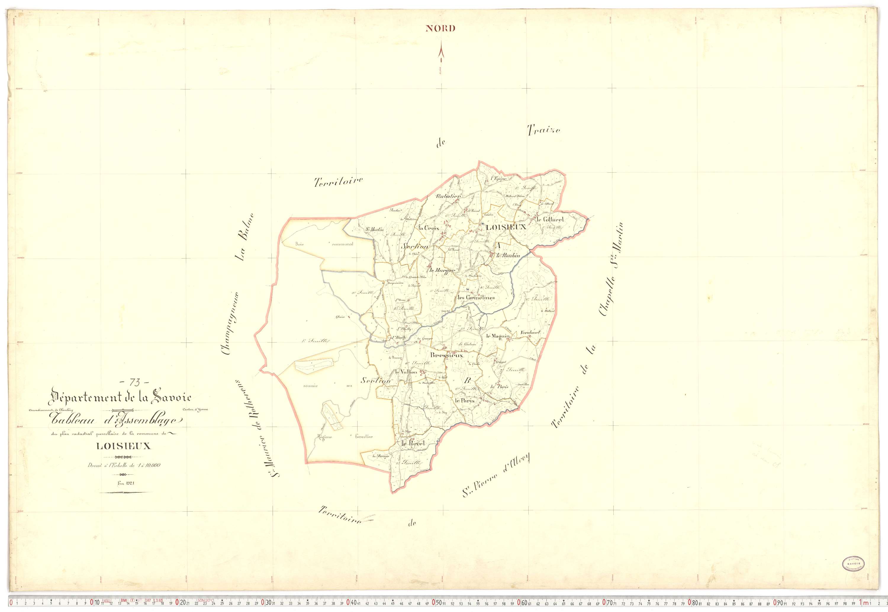 Loisieux - Plans cadastraux du premier cadastre français.