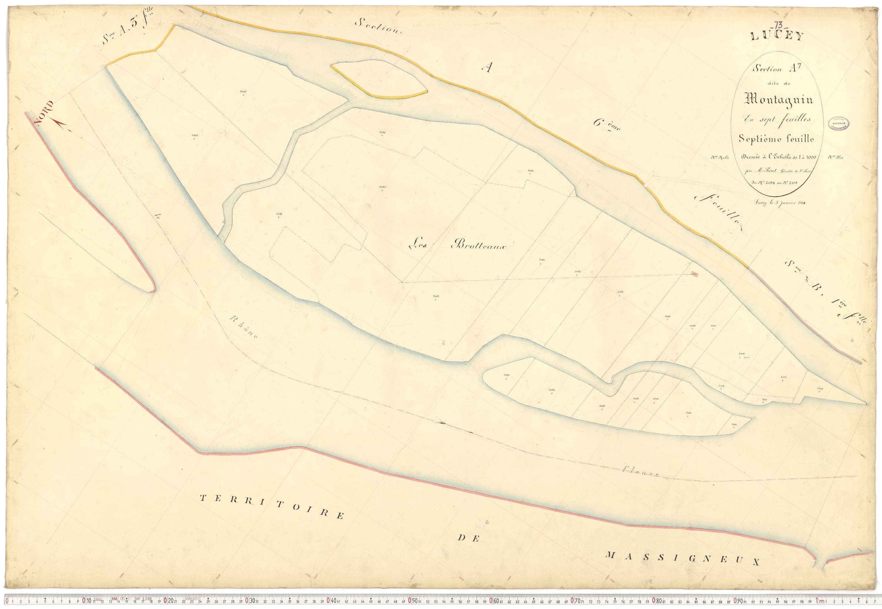 Lucey - Plans cadastraux du premier cadastre français.