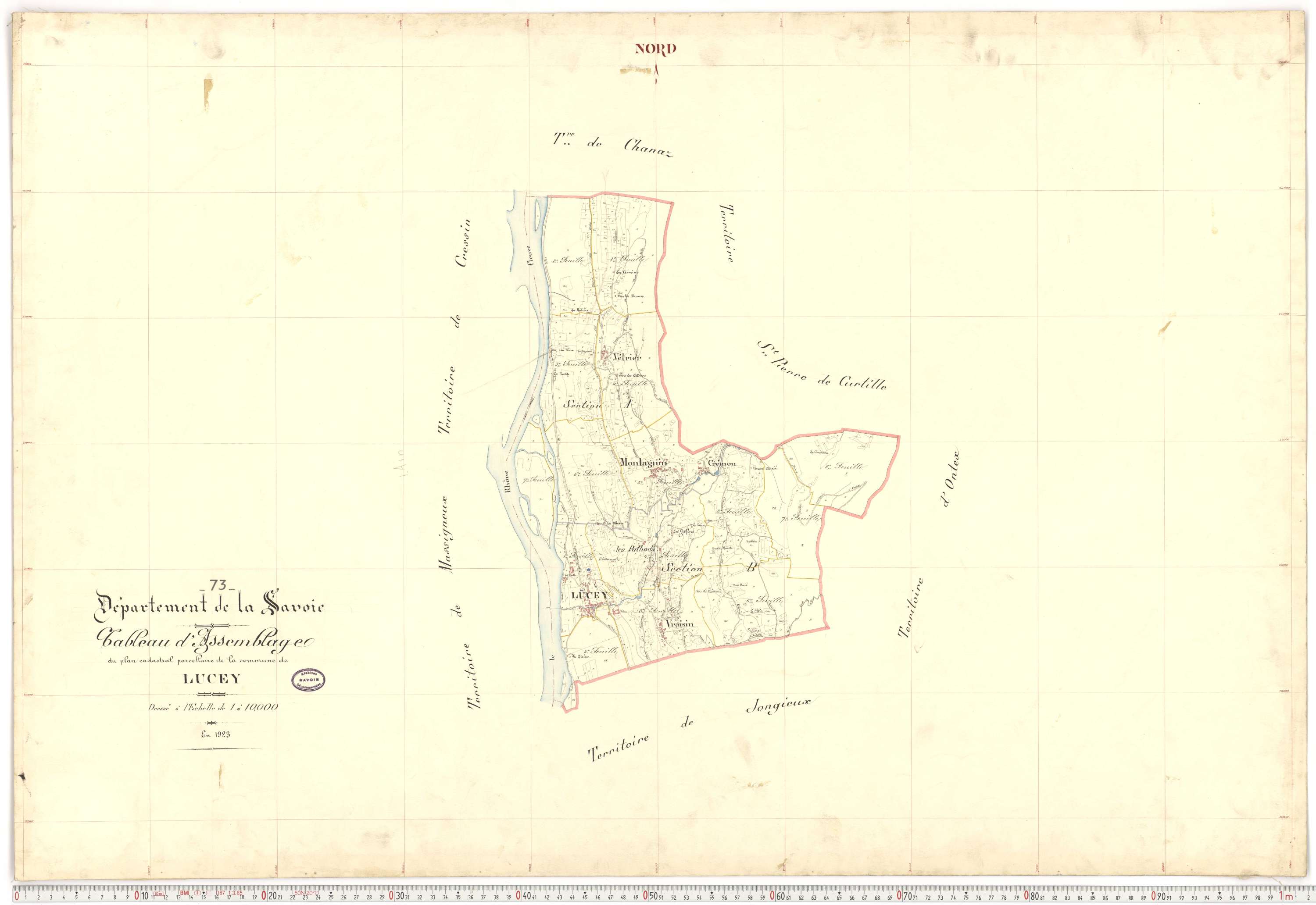 Lucey - Plans cadastraux du premier cadastre français.