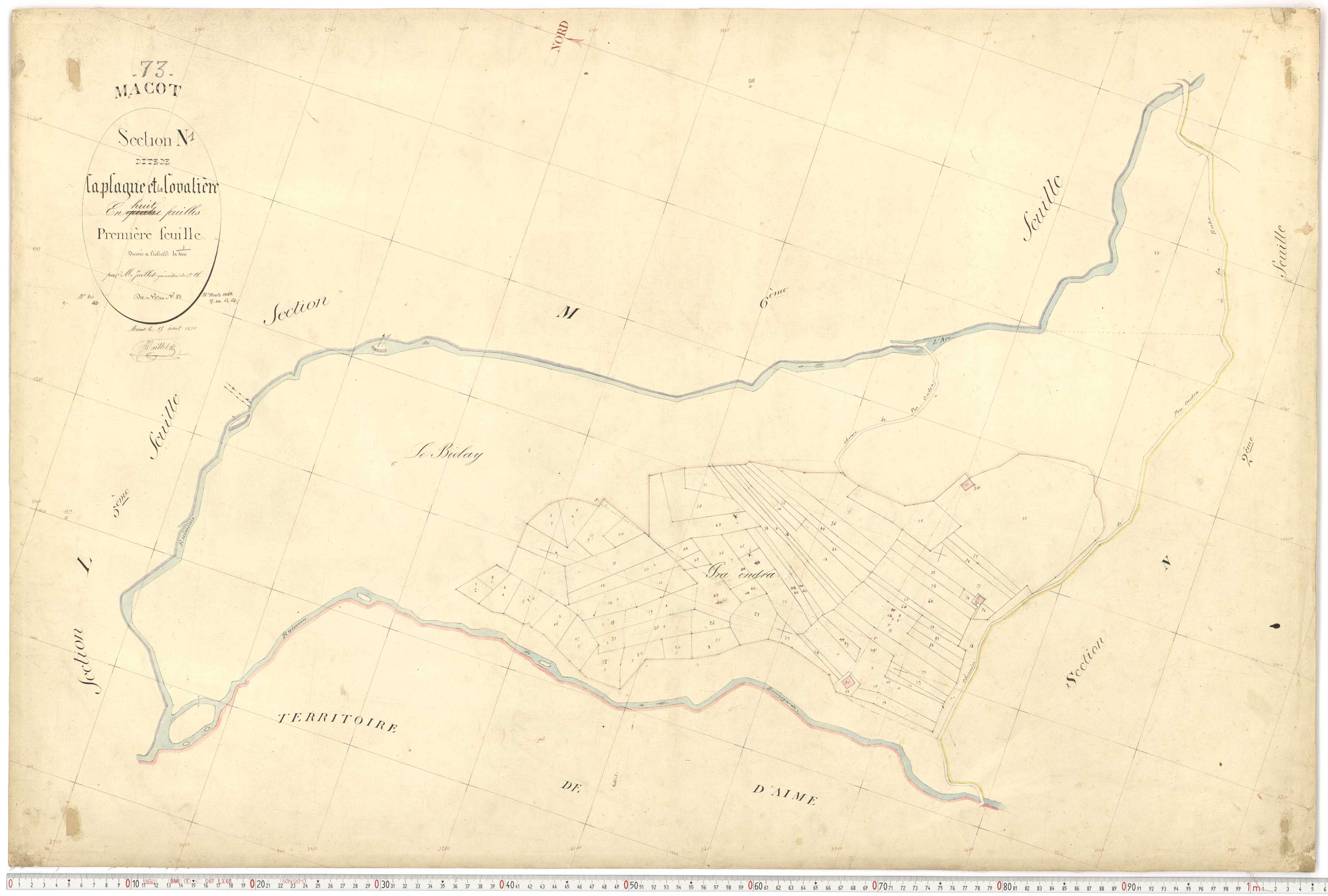 Mâcot-la-Plagne - Plans cadastraux du premier cadastre français.