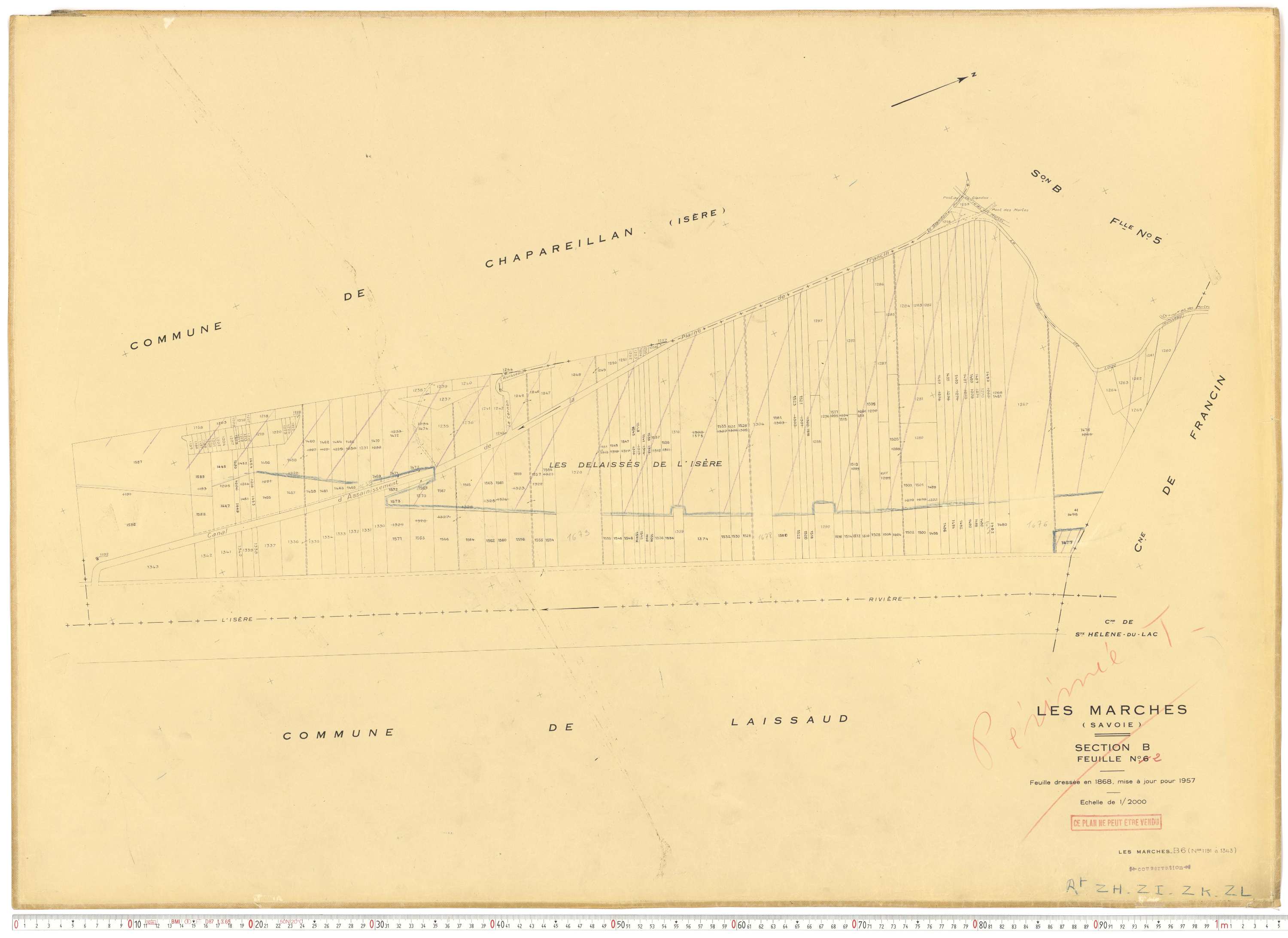 Marches - Plans cadastraux du cadastre rénové.