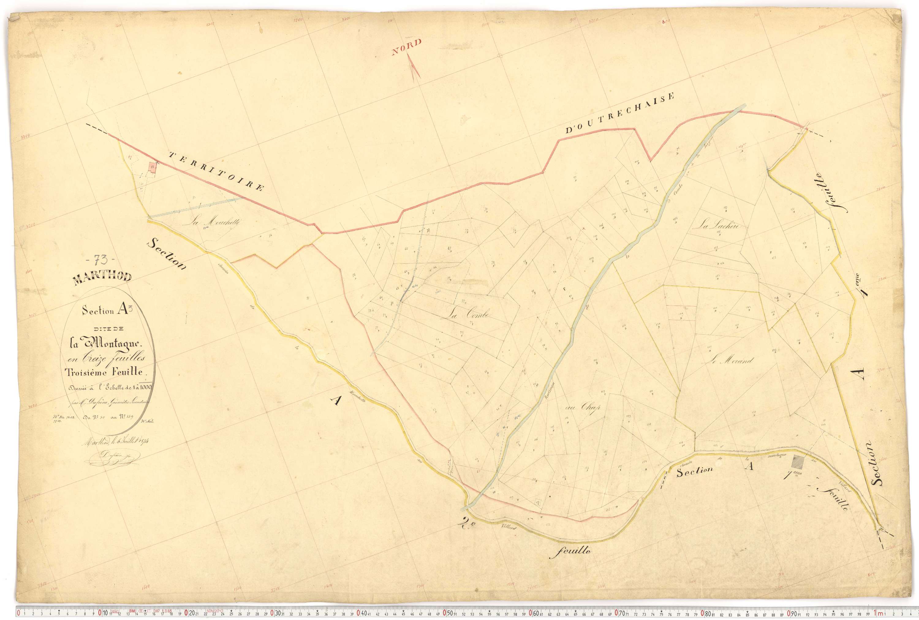 Marthod - Plans cadastraux du premier cadastre français.