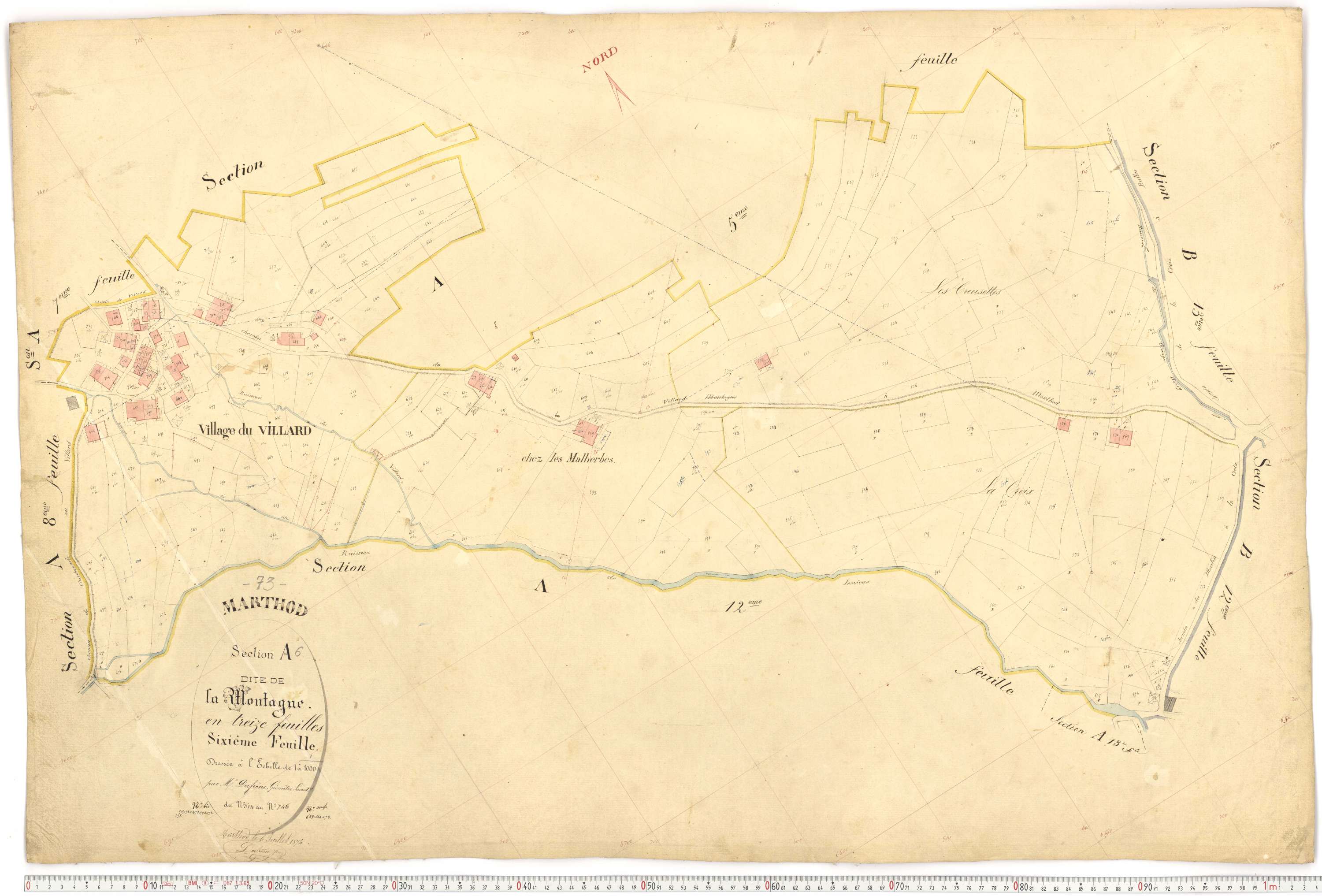 Marthod - Plans cadastraux du premier cadastre français.