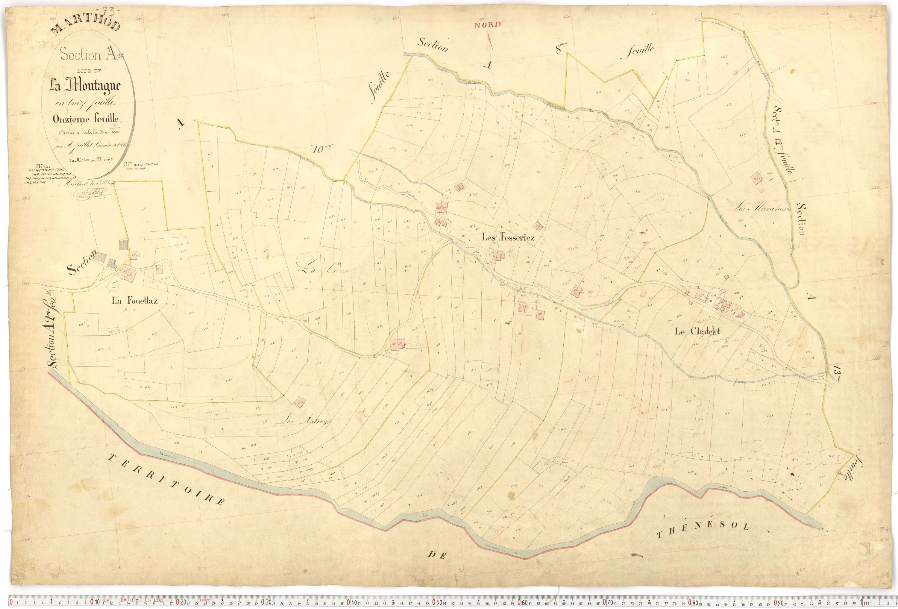Marthod - Plans cadastraux du premier cadastre français.