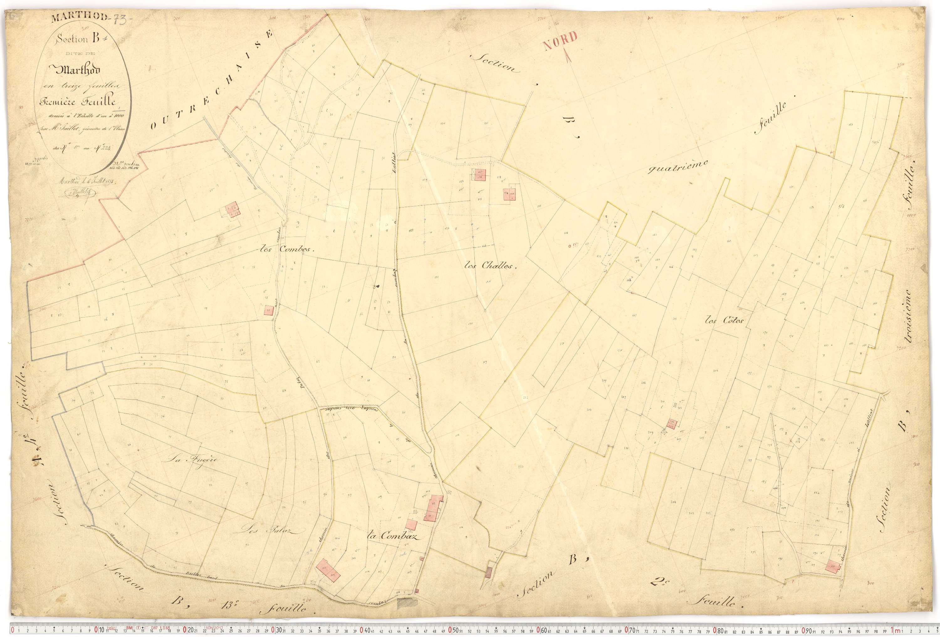 Marthod - Plans cadastraux du premier cadastre français.
