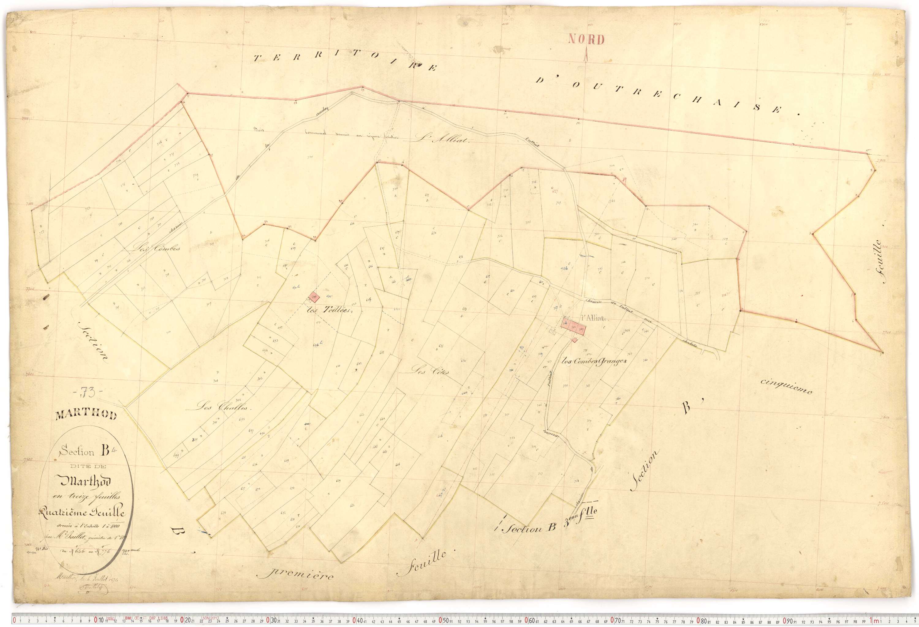 Marthod - Plans cadastraux du premier cadastre français.
