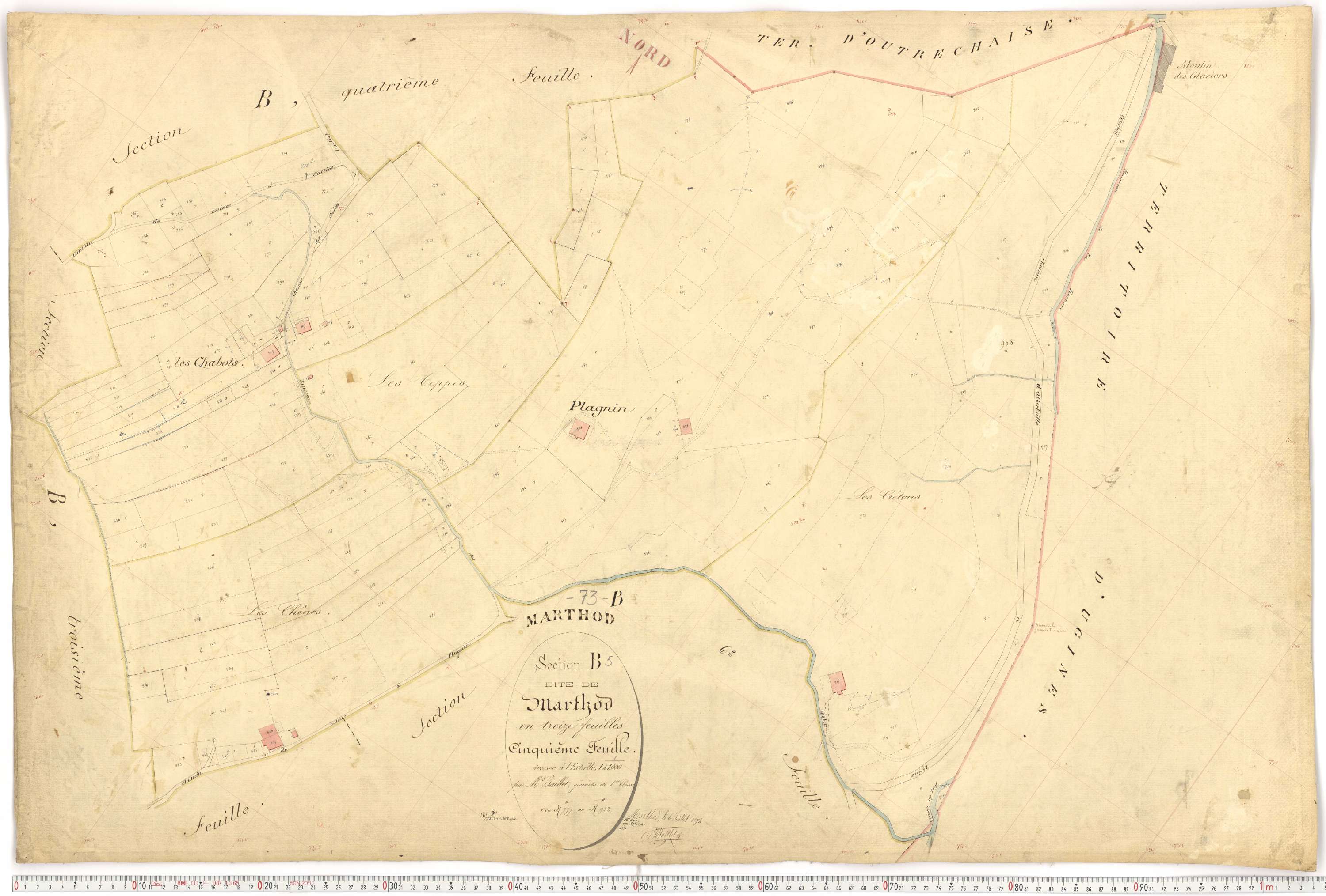 Marthod - Plans cadastraux du premier cadastre français.