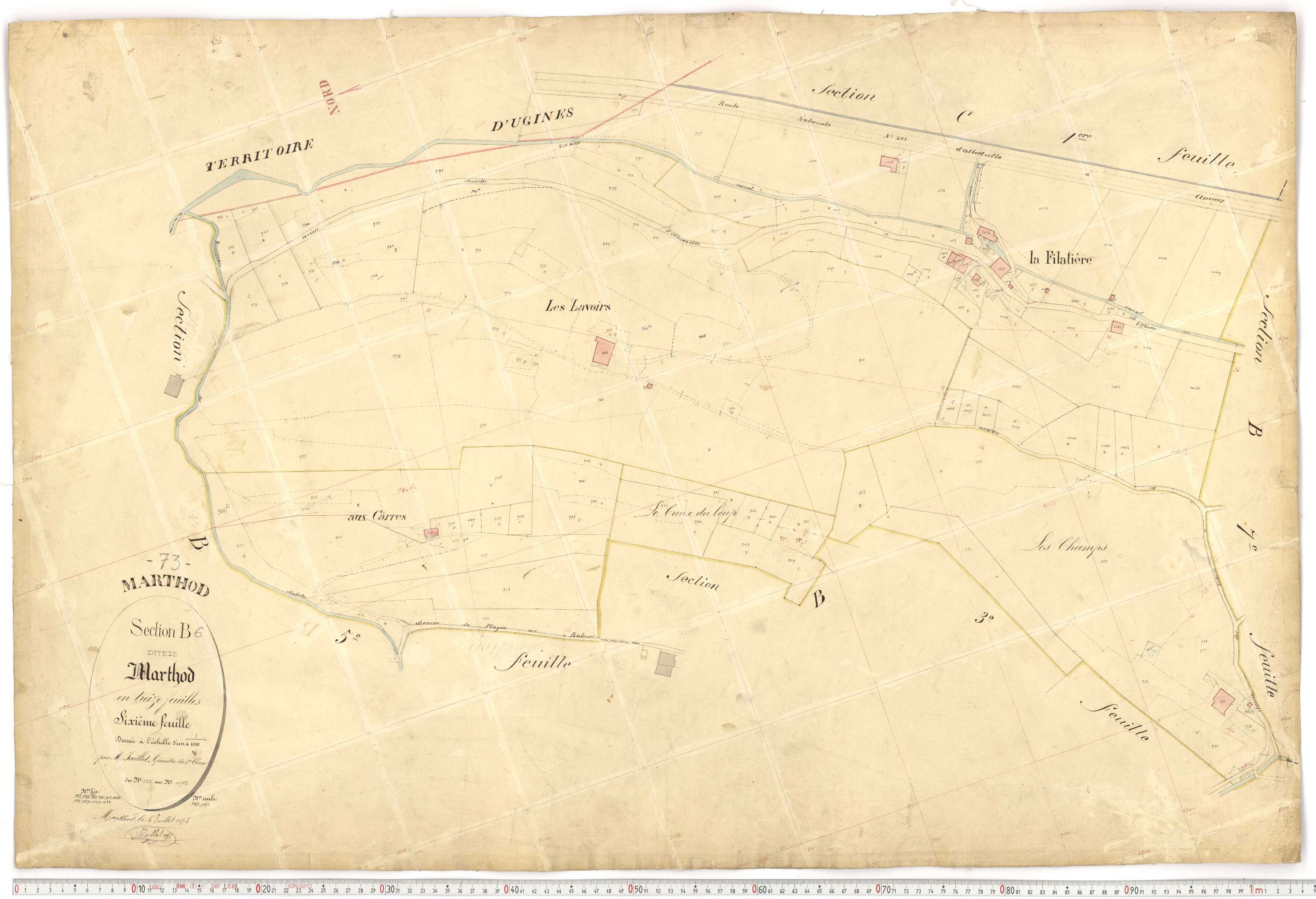 Marthod - Plans cadastraux du premier cadastre français.