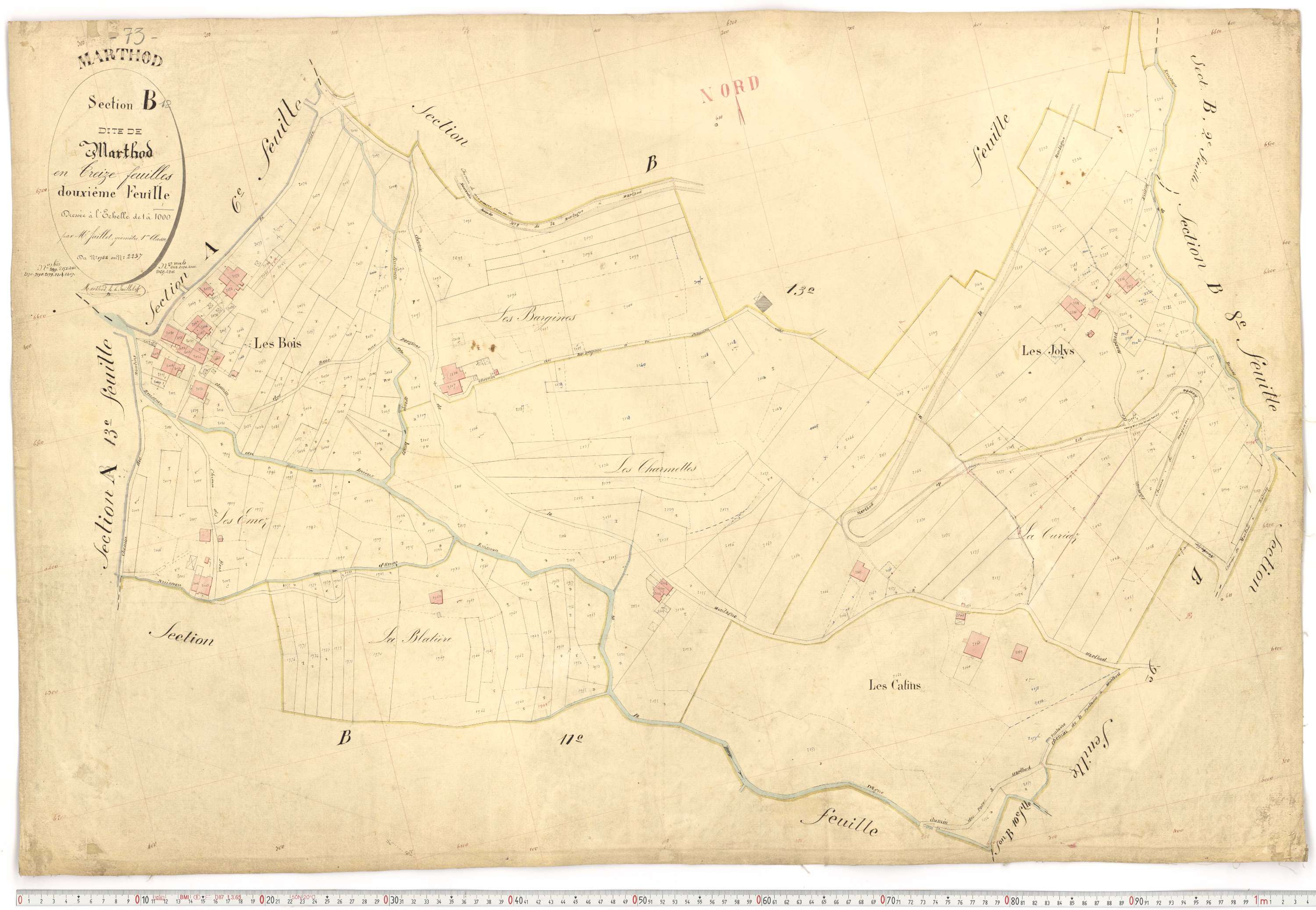 Marthod - Plans cadastraux du premier cadastre français.
