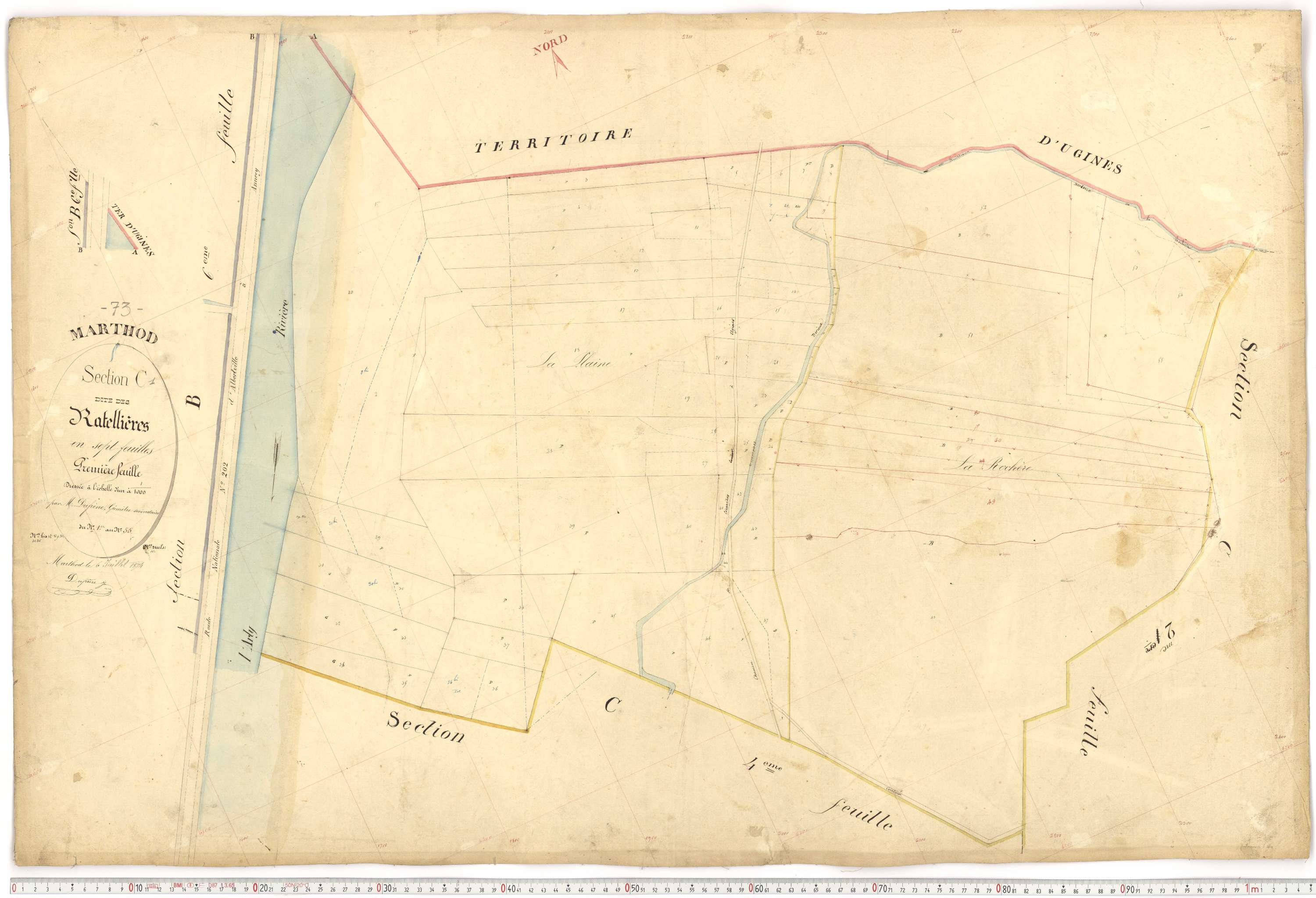 Marthod - Plans cadastraux du premier cadastre français.