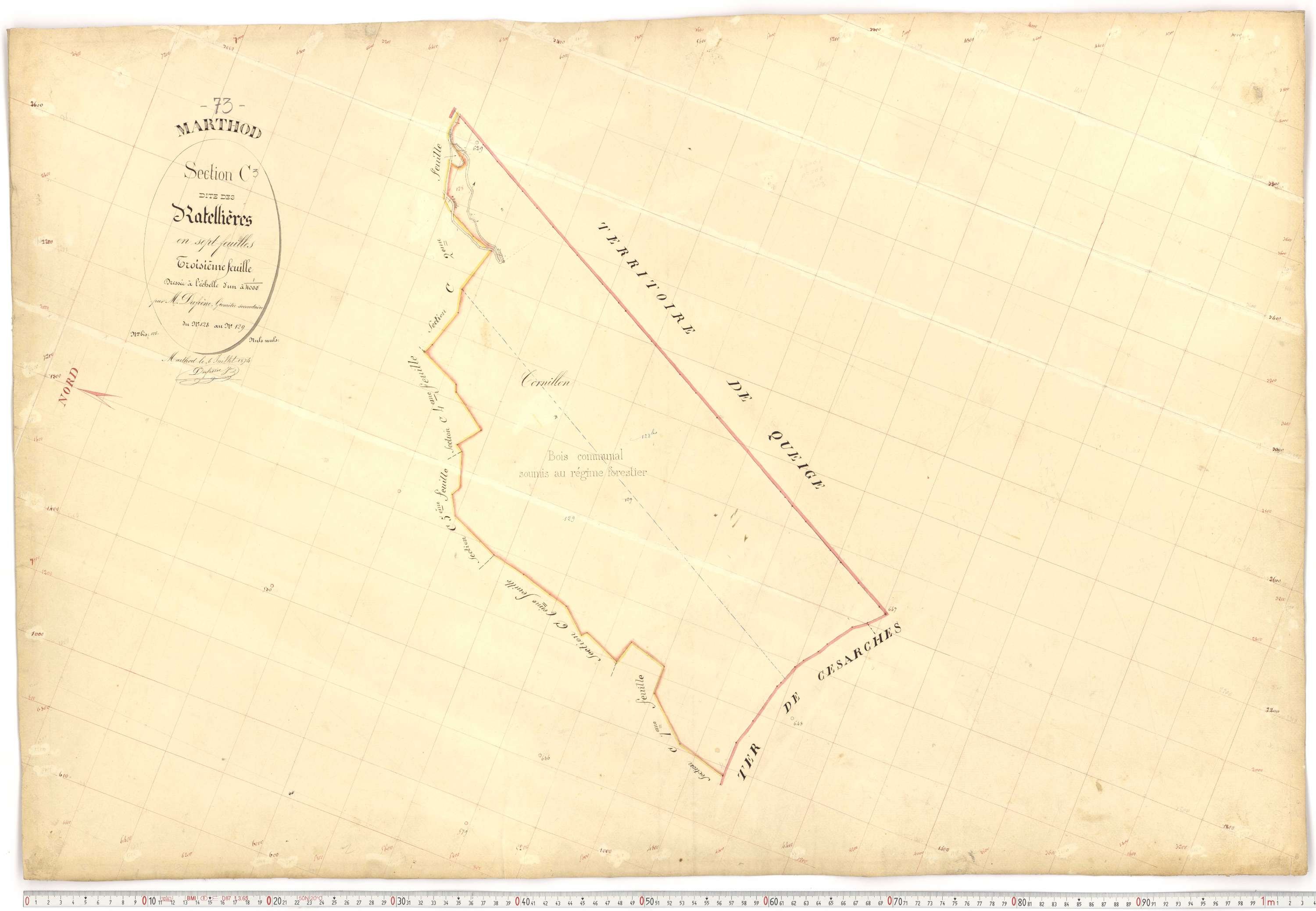Marthod - Plans cadastraux du premier cadastre français.