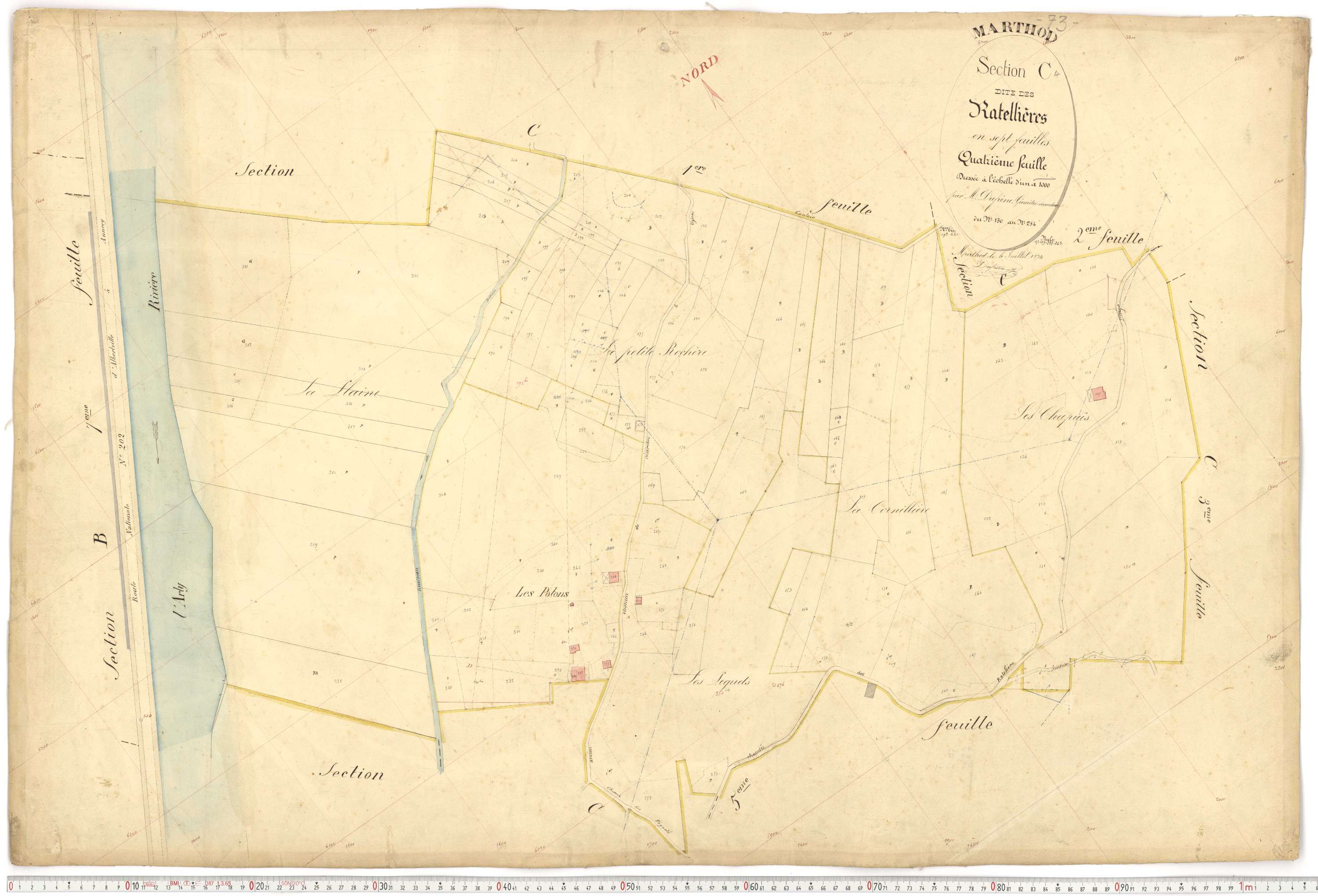 Marthod - Plans cadastraux du premier cadastre français.