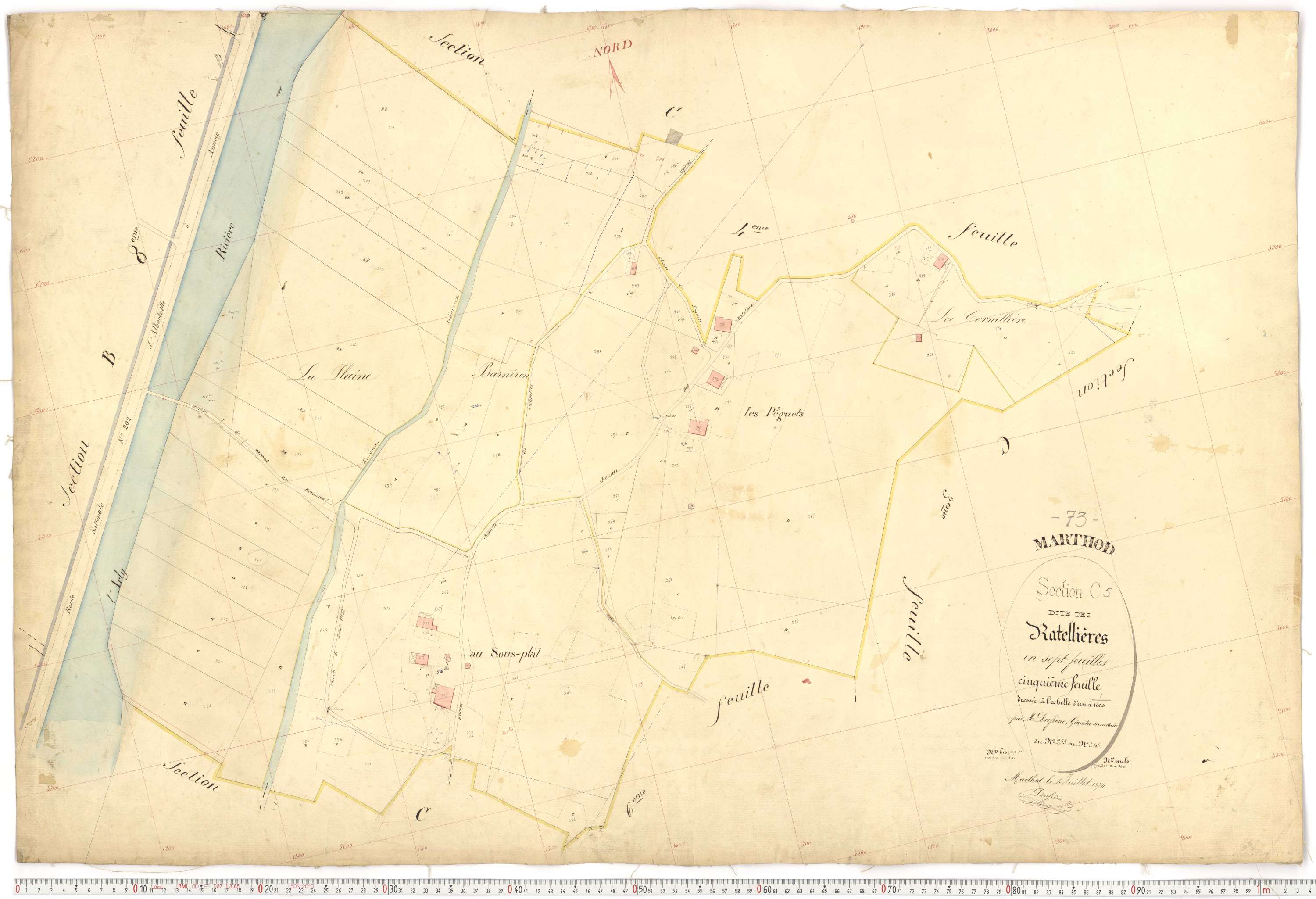 Marthod - Plans cadastraux du premier cadastre français.