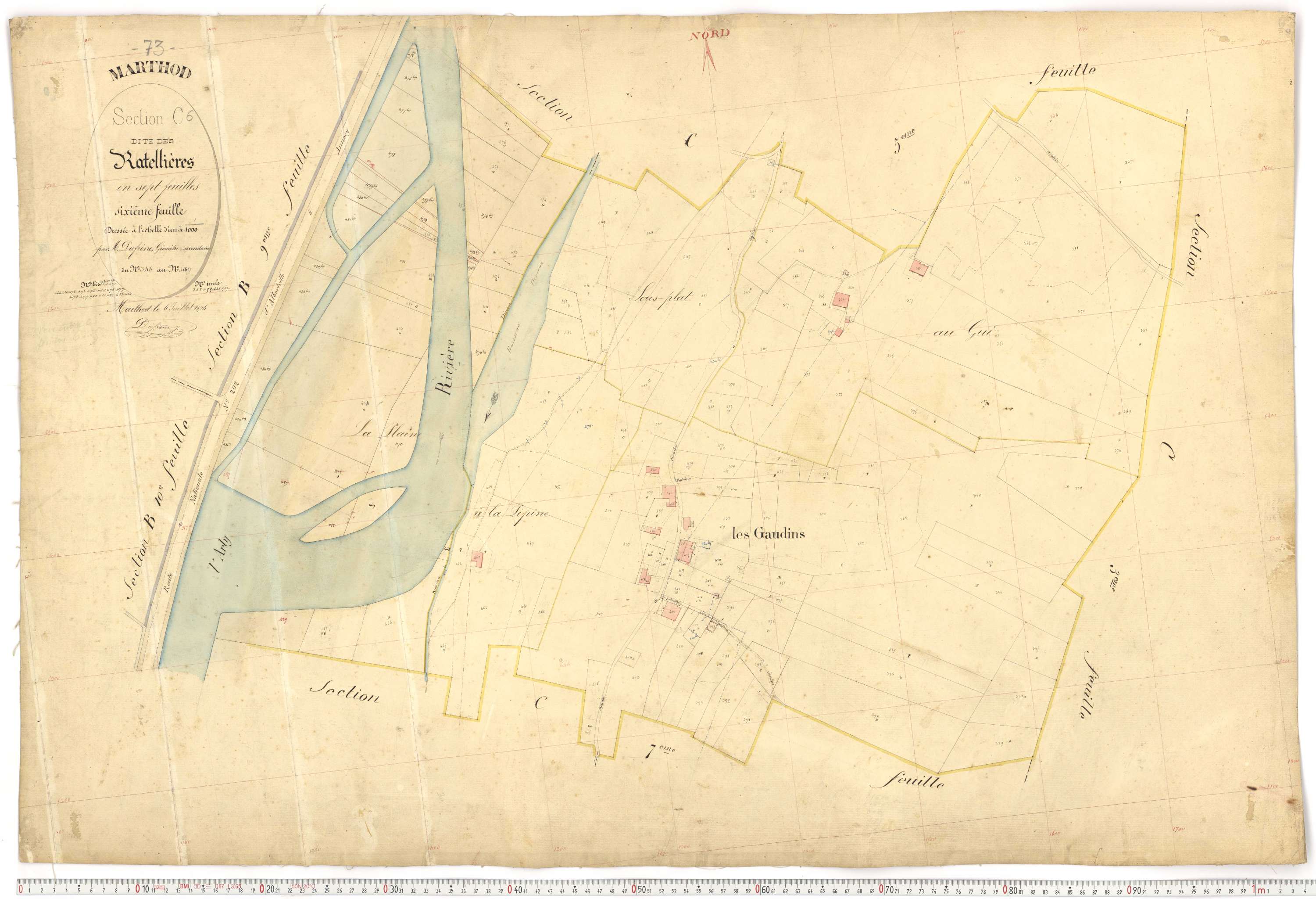 Marthod - Plans cadastraux du premier cadastre français.