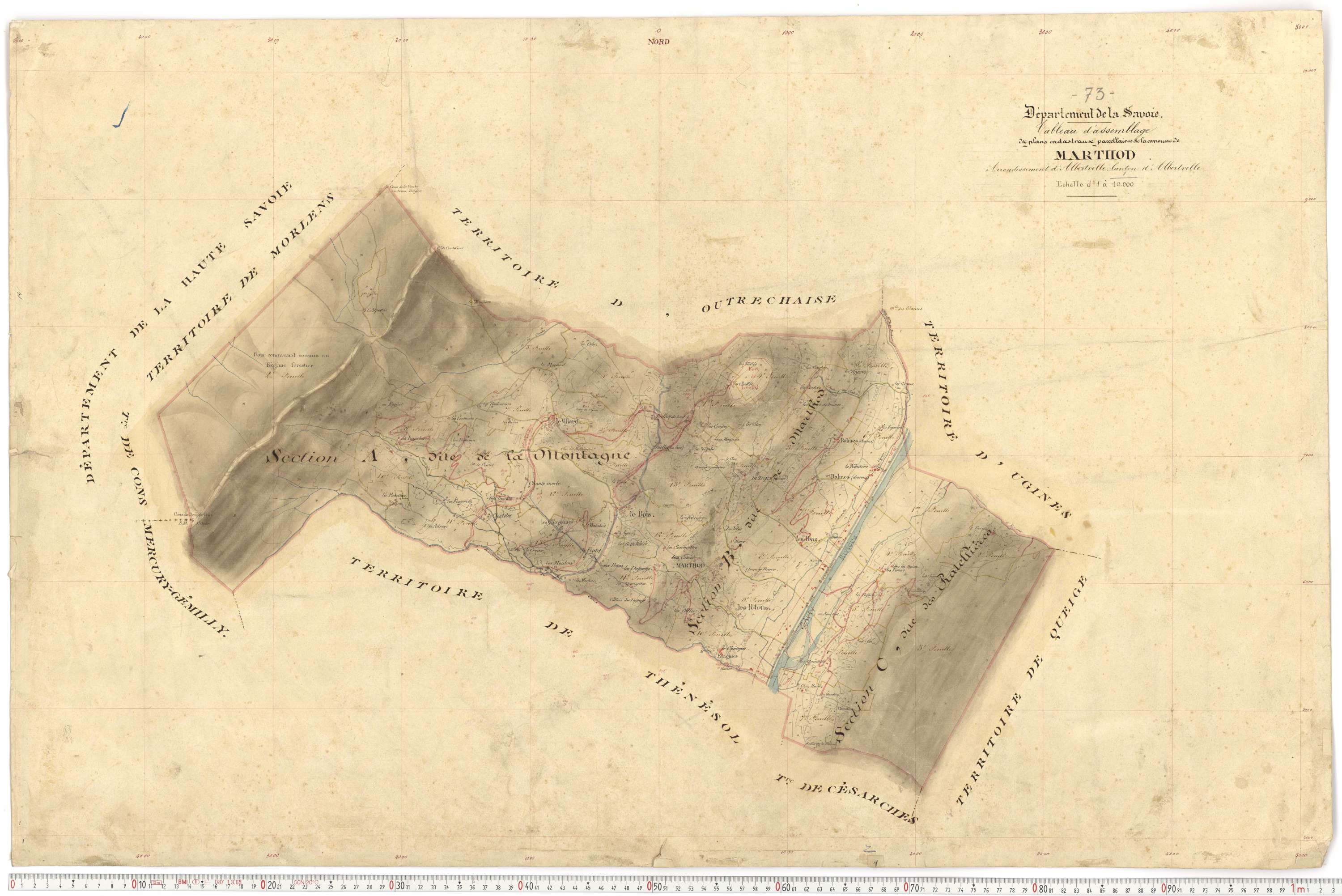 Marthod - Plans cadastraux du premier cadastre français.