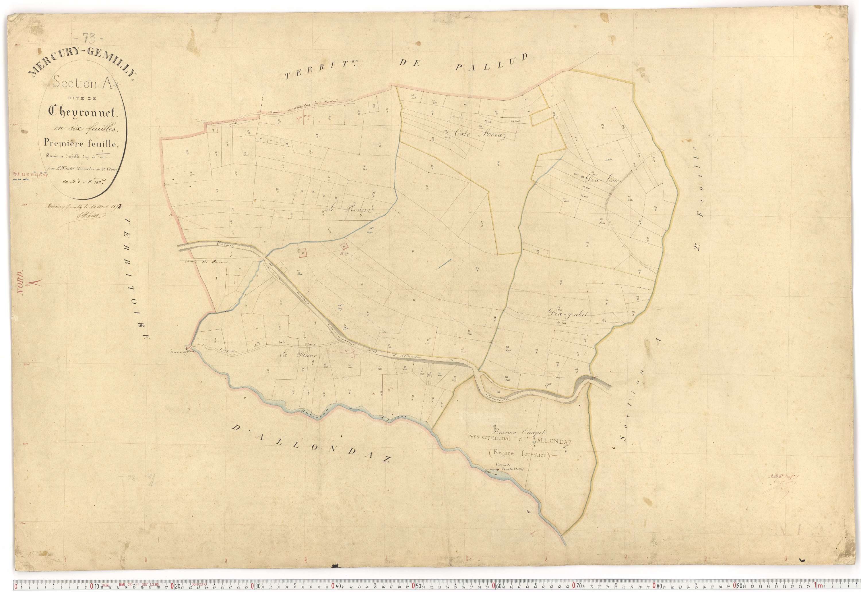 Mercury - Plans cadastraux du premier cadastre français.