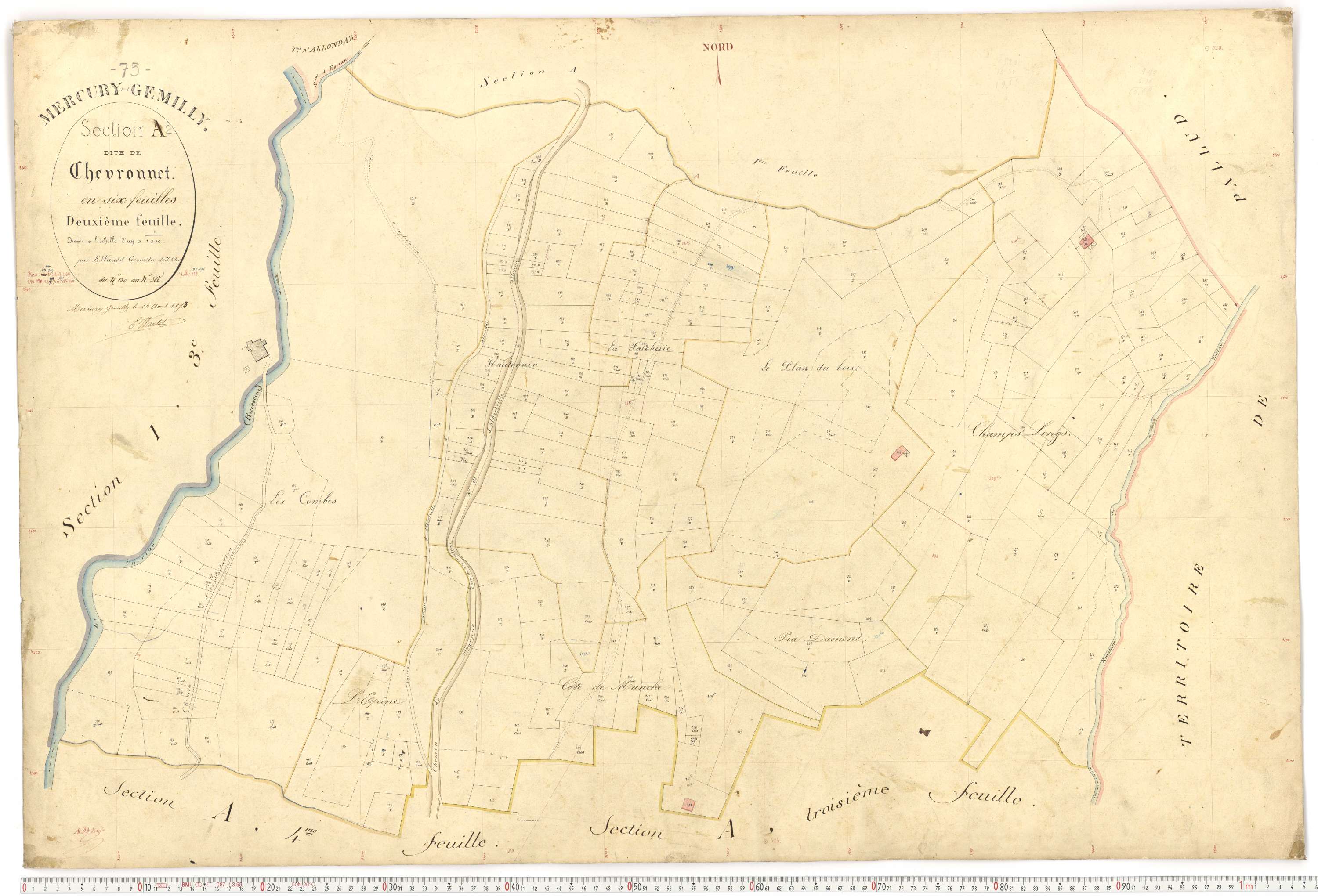 Mercury - Plans cadastraux du premier cadastre français.