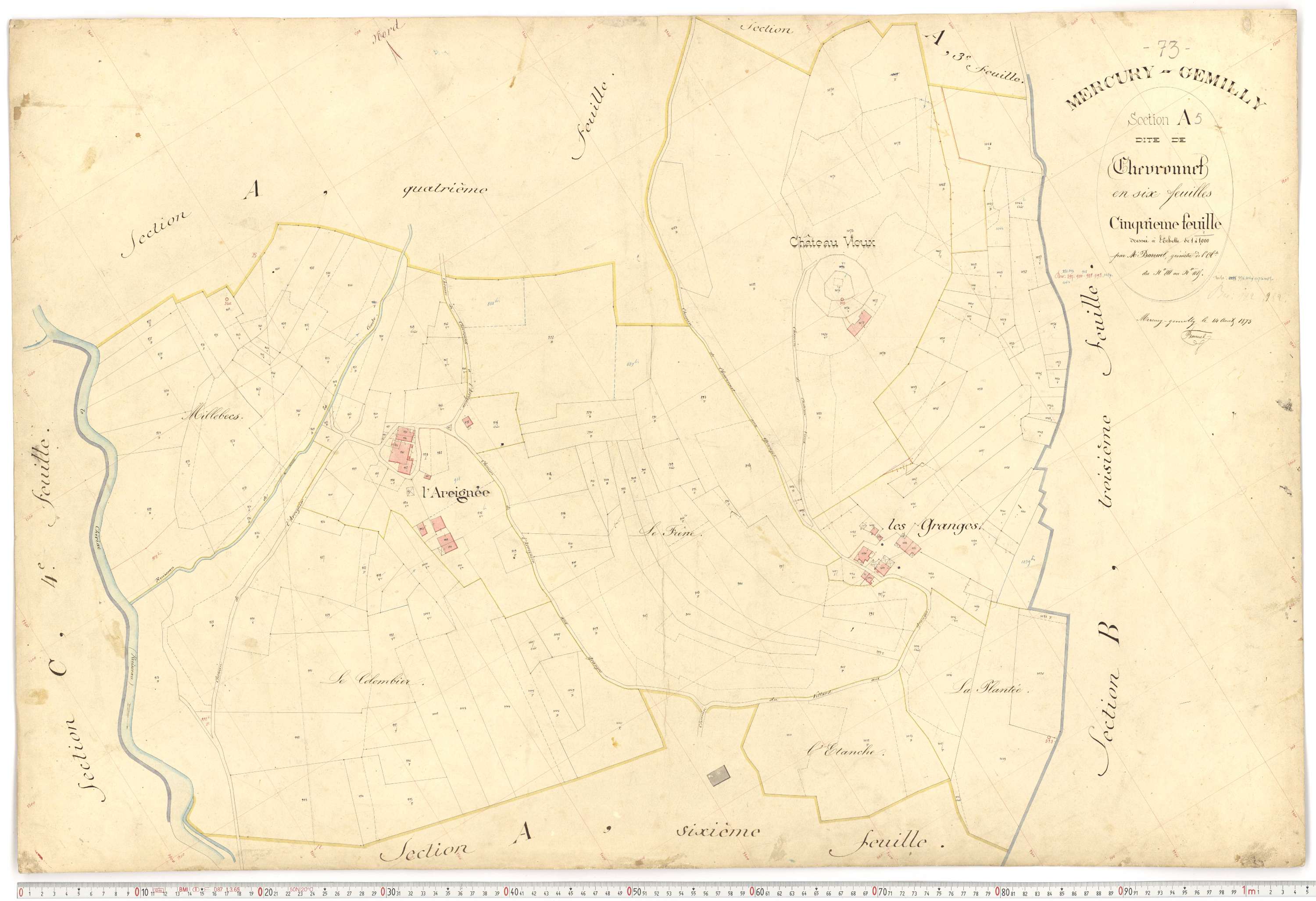 Mercury - Plans cadastraux du premier cadastre français.