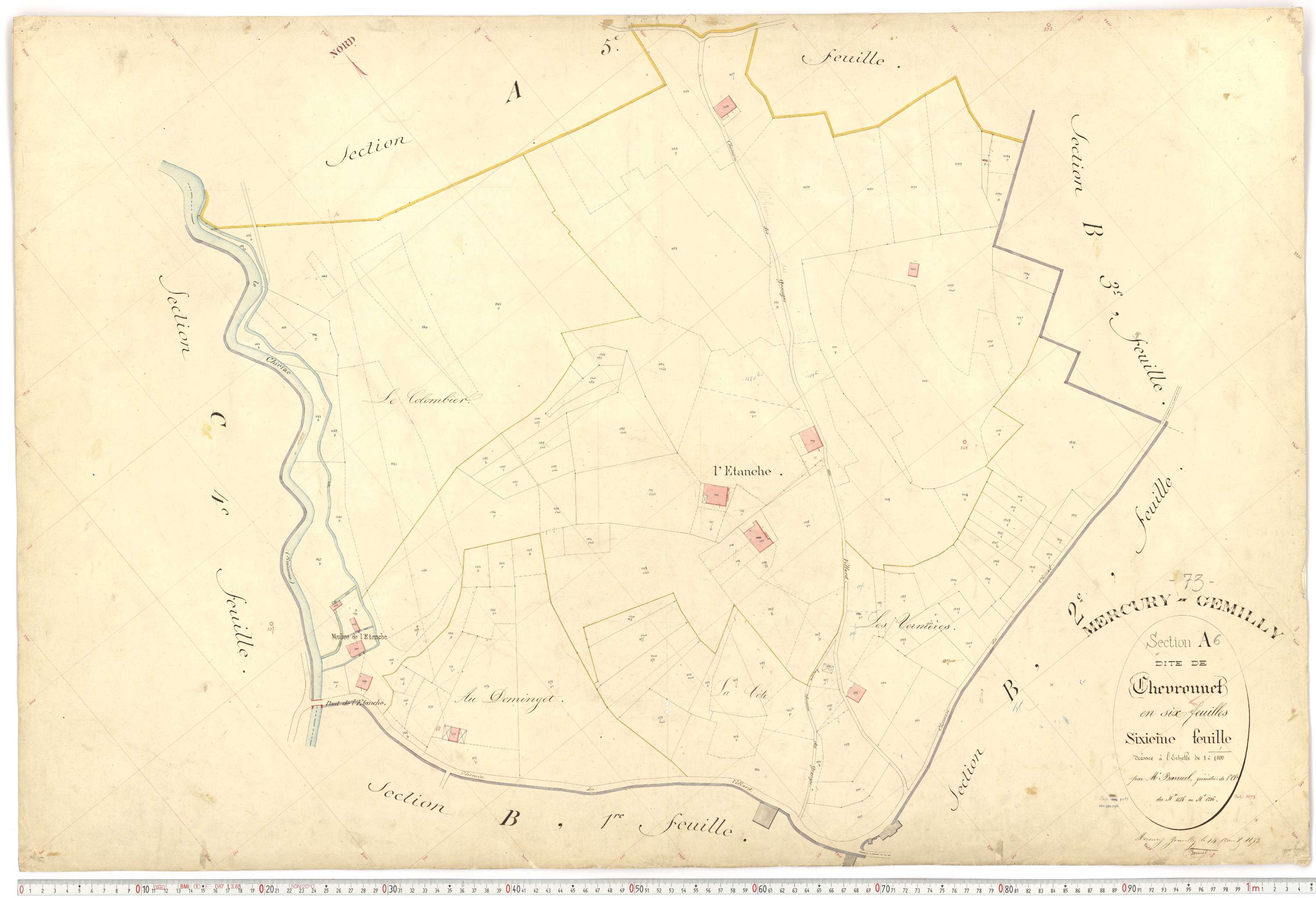 Mercury - Plans cadastraux du premier cadastre français.