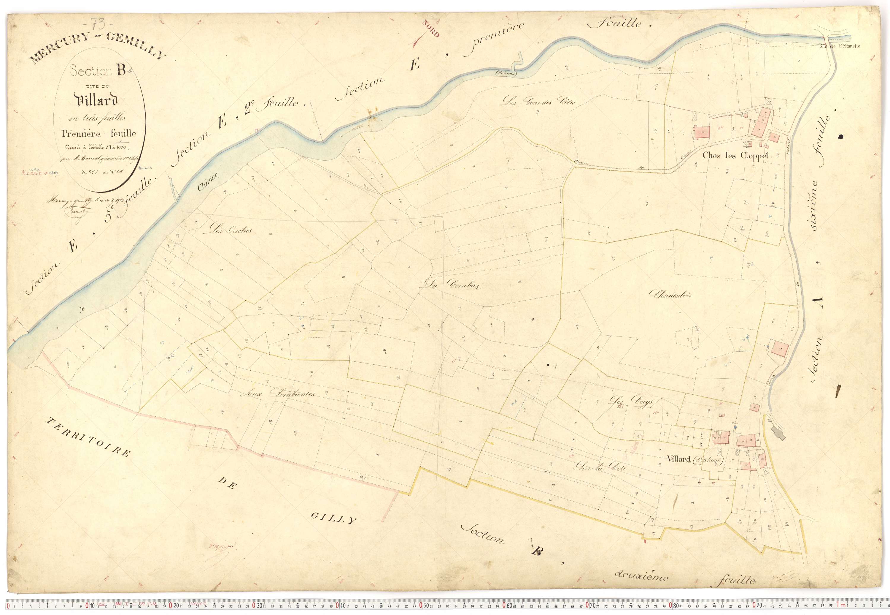 Mercury - Plans cadastraux du premier cadastre français.