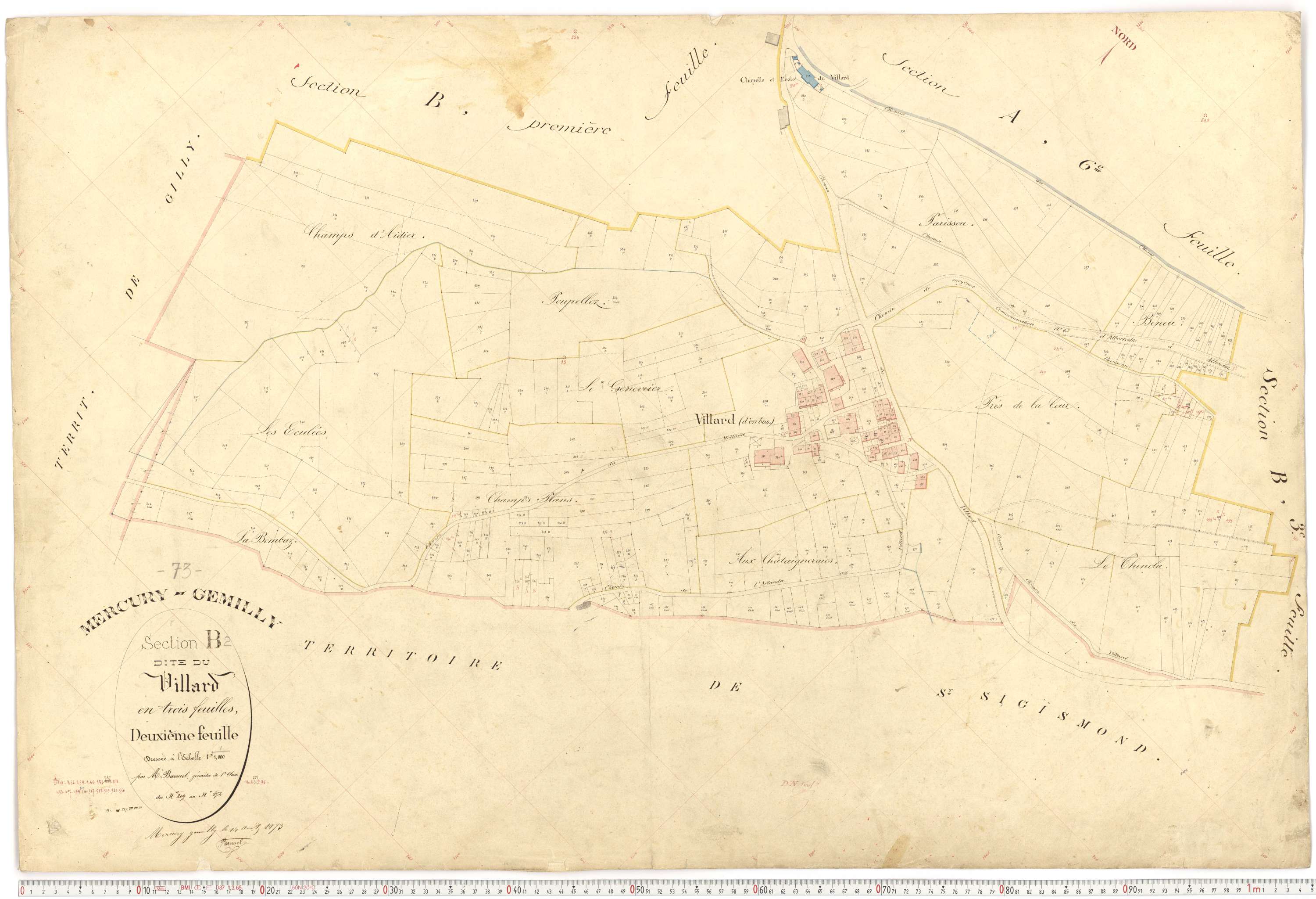 Mercury - Plans cadastraux du premier cadastre français.