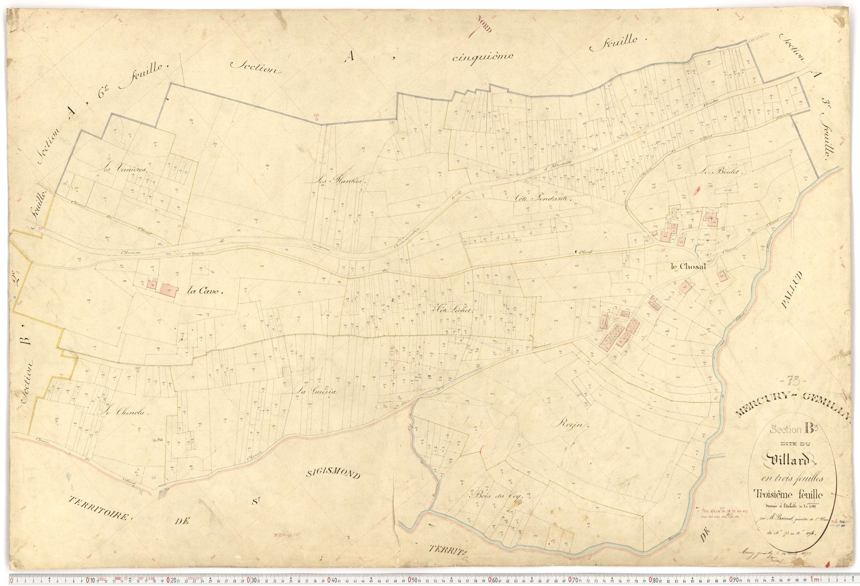 Mercury - Plans cadastraux du premier cadastre français.