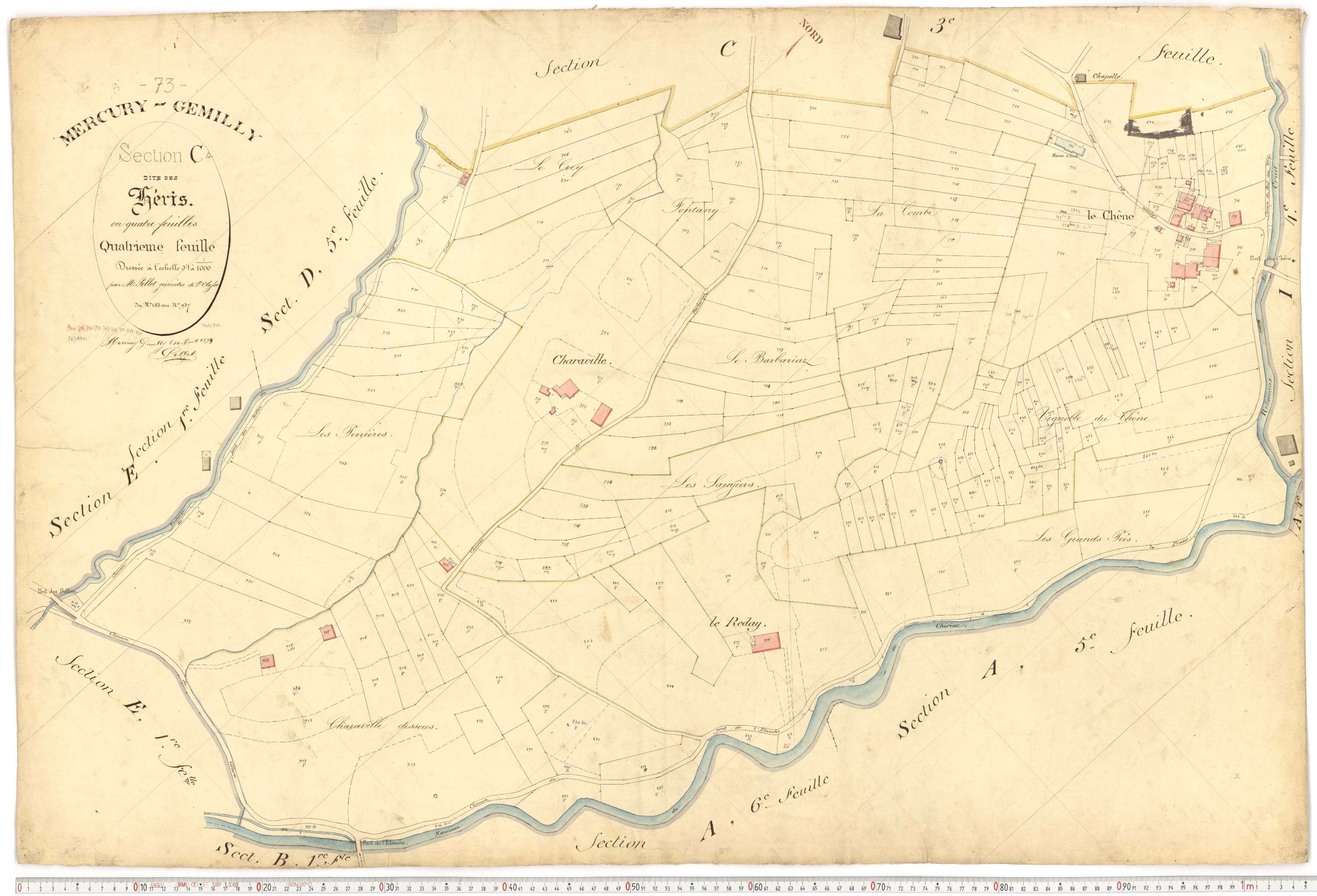 Mercury - Plans cadastraux du premier cadastre français.